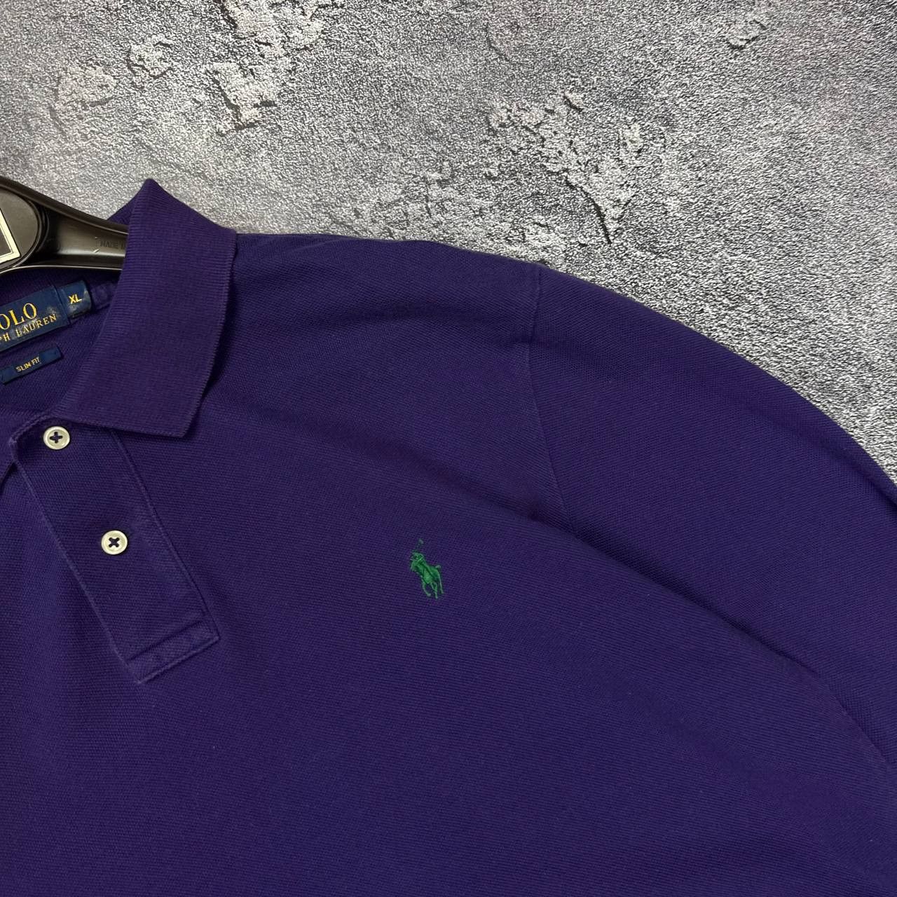Polo Ralph Lauren Vintage Ralph Lauren purple longsleeve polo Size US XL / EU 56 / 4 - 3 Thumbnail