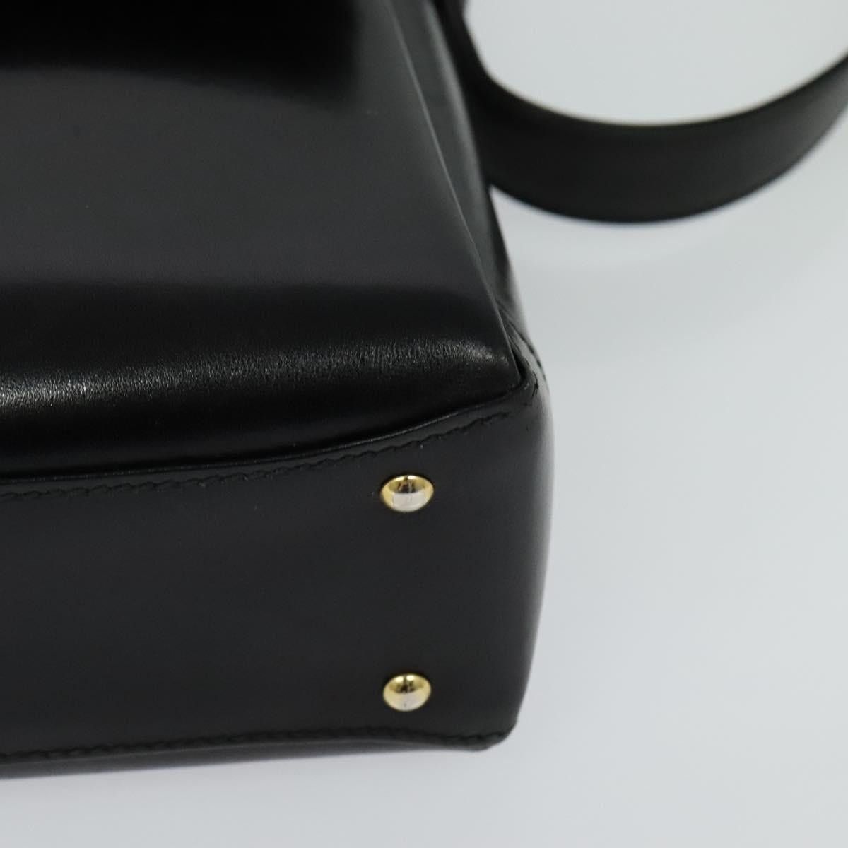 Gucci GUCCI Shoulder Bag Leather Black Gold Size ONE SIZE - 10 Thumbnail