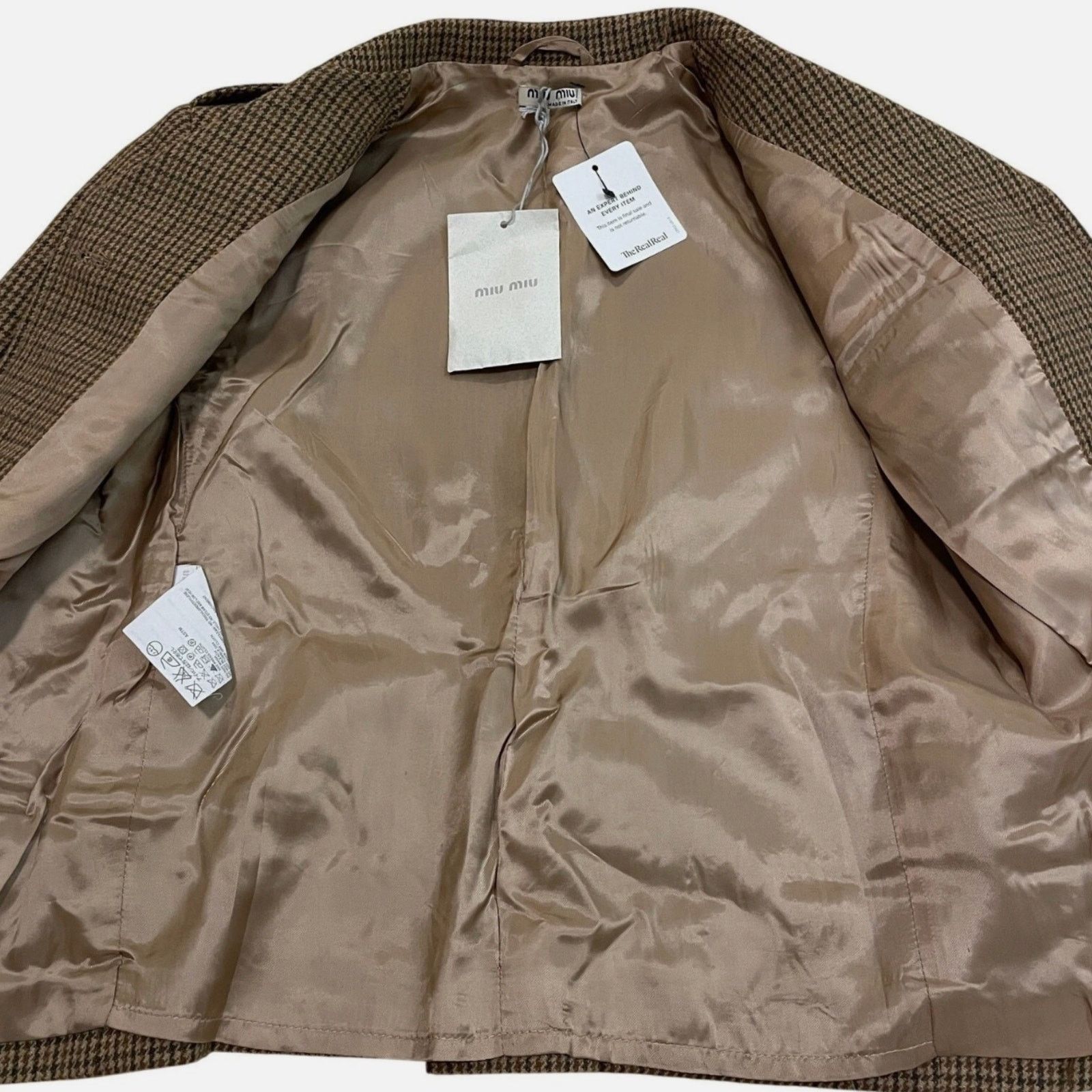 Miu Miu Rare Miu Miu 2003 Runway Blazer | Equestrian Cashmere, IT 40 Size S / US 4 / IT 40 - 7 Thumbnail