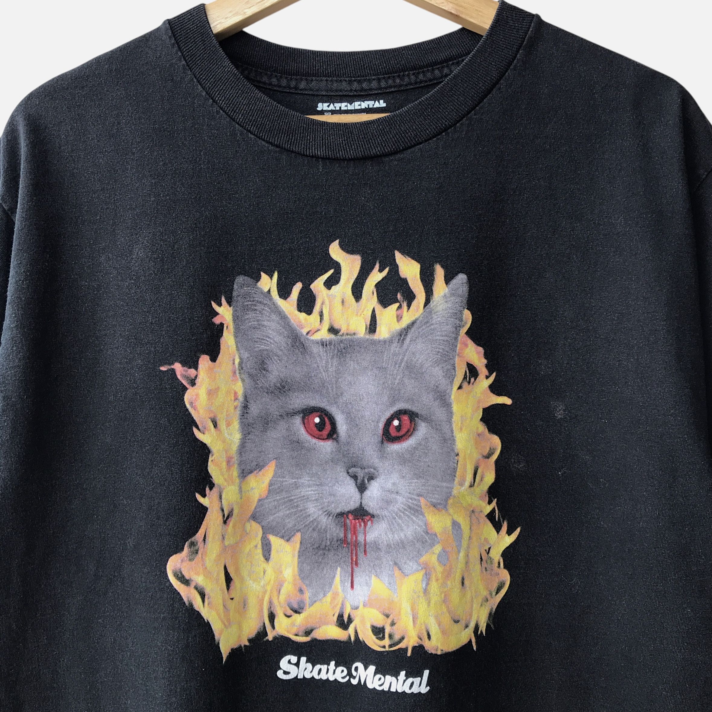 Girl Skateboards × Vintage Skate Mental USA Cat Graphic Skateboarding Tee Size US M / EU 48-50 / 2 - 3 Thumbnail