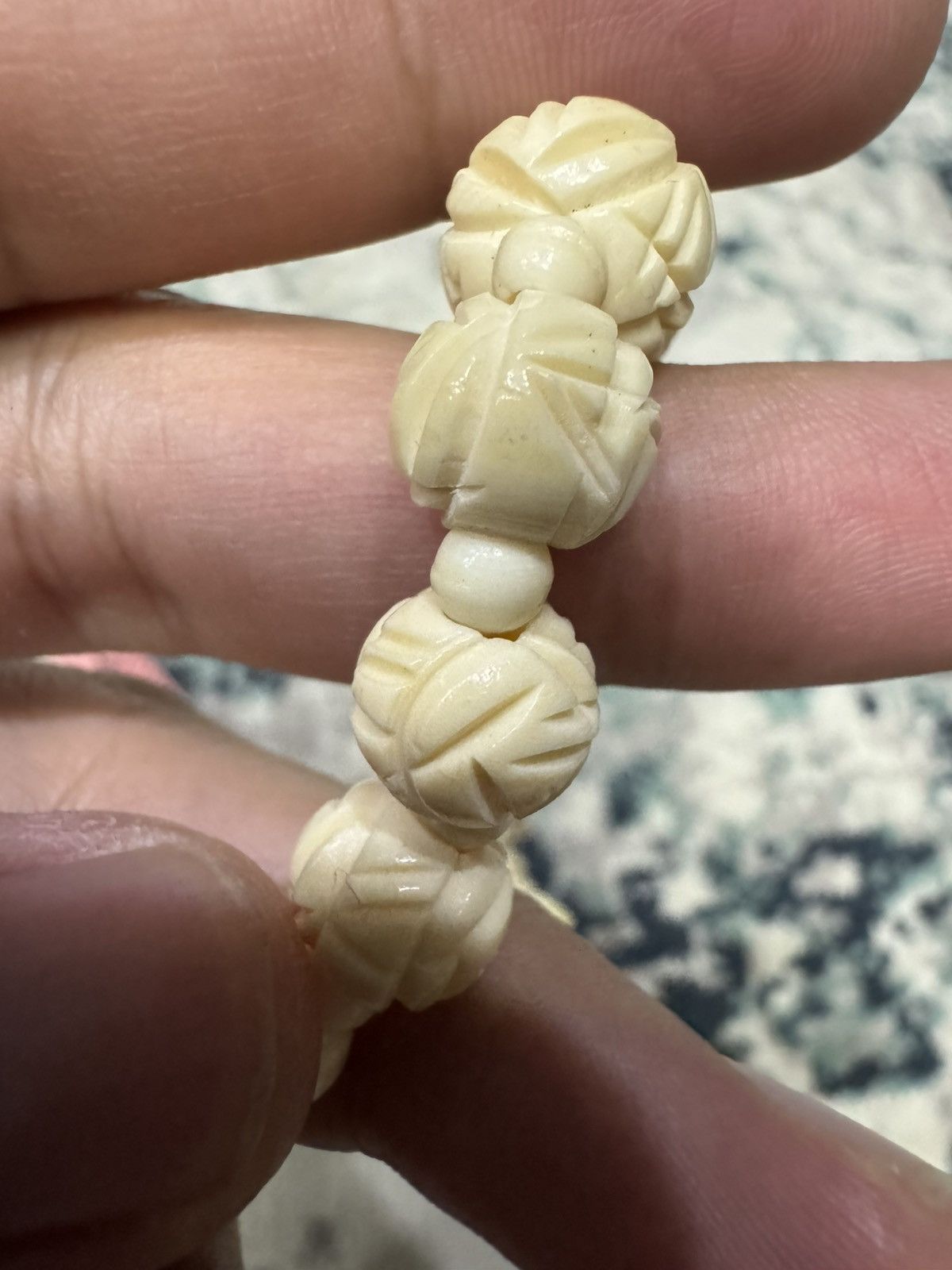 Jewelry × Native × Vintage VINTAGE IVORY ELEPHANT TUSK BEADS NECKLACE Size ONE SIZE - 6 Thumbnail