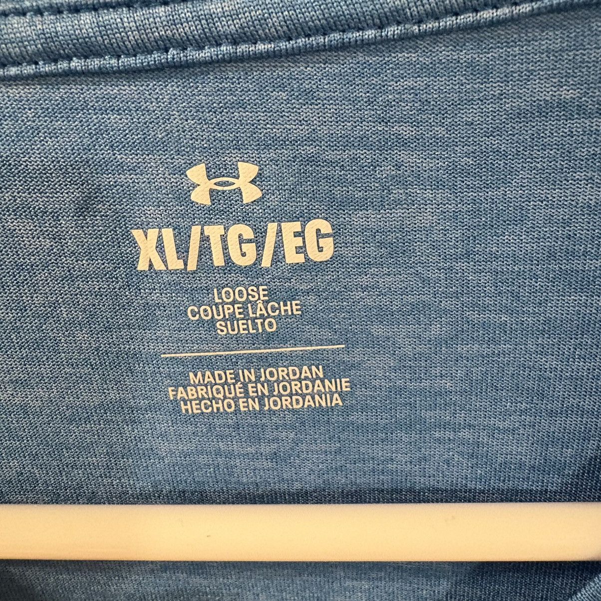 Under Armour Under Armour Loose Fit Blue Short Sleeve T-Shirt Size US XL / EU 56 / 4 - 3 Thumbnail