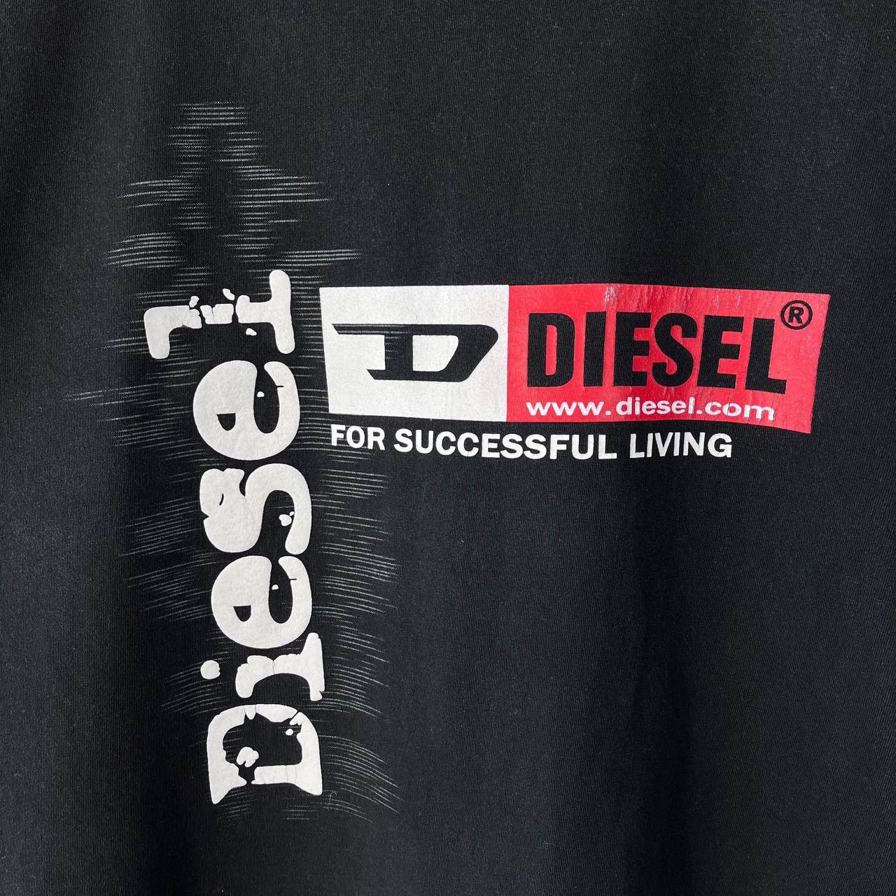 Diesel × Vintage Vintage Diesel Big Logo T Shirt Size US XL / EU 56 / 4 - 3 Thumbnail