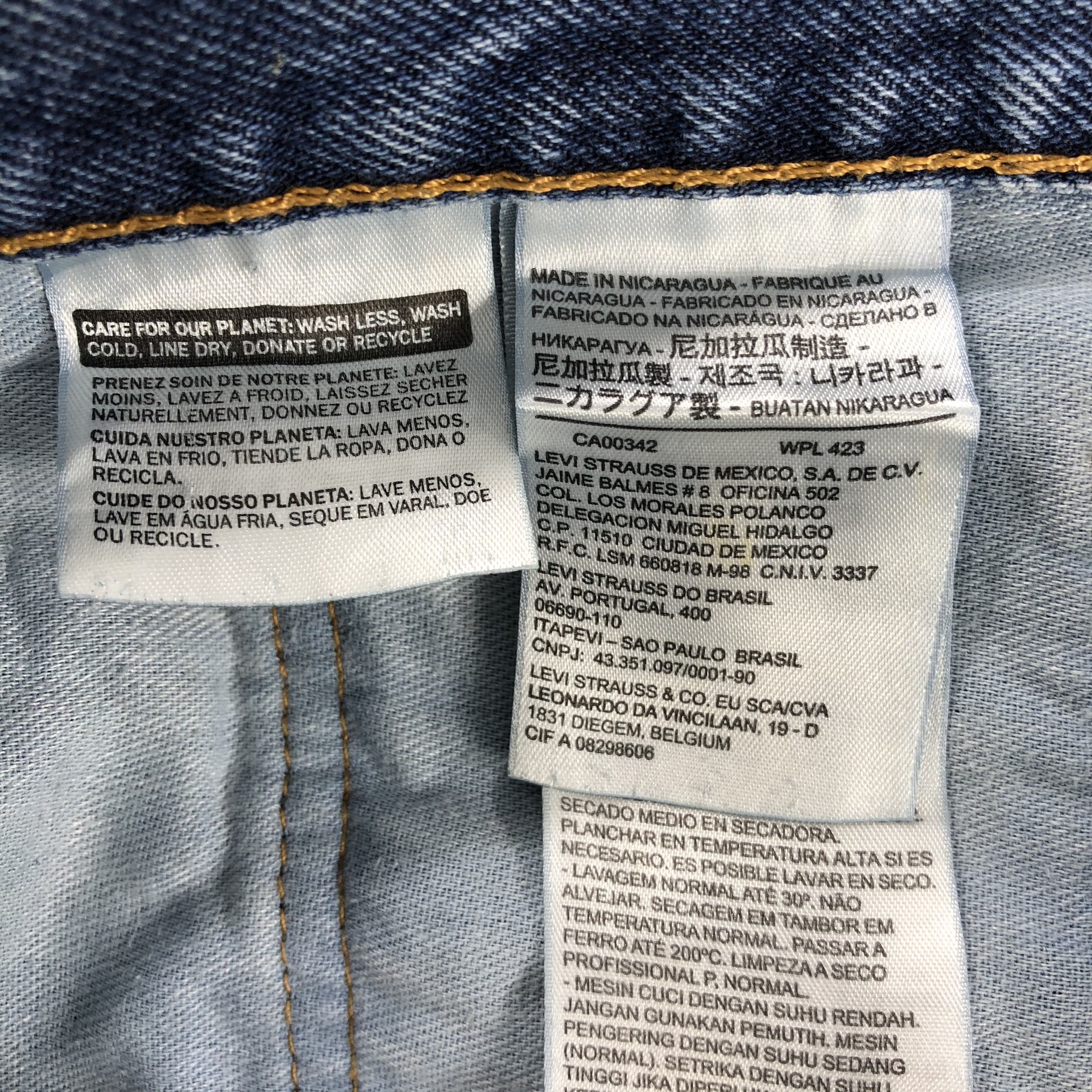 Levi's Vintage Blue Wash Levis 550 Jeans-J1609 Size US 44 / EU 60 - 12 Thumbnail