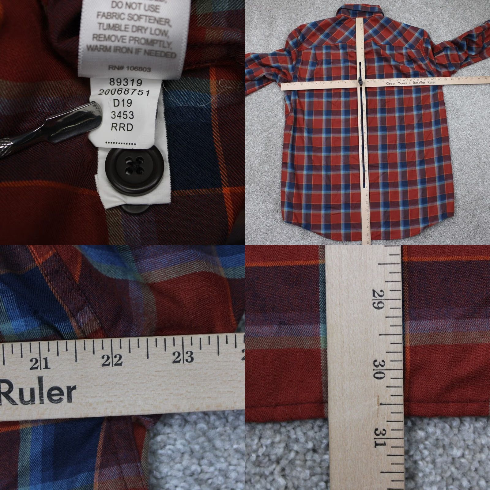 Vintage Alaskan Hardgear Shirt Men Medium Red/Blue Plaid Duluth Midnight Sun Long Sleeve Size US M / EU 48-50 / 2 - 8 Thumbnail