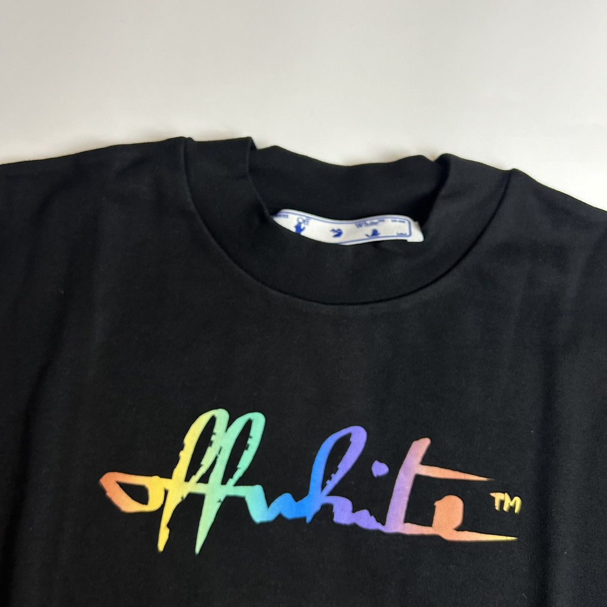 Off-White Off-White Rainbow Logo T-shirt Size US XS / EU 42 / 0 - 2 Thumbnail