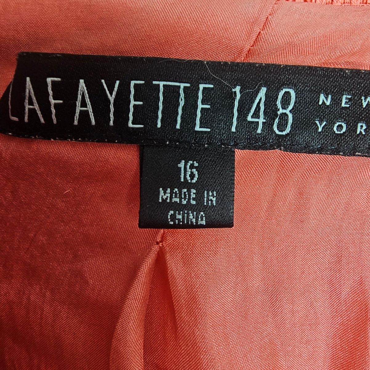 Lafayette 148 Lafayette 148 Textured Coral Blazer 16 Designer Career Corp Size XXL / US 16-18 / IT 52-54 - 6 Thumbnail