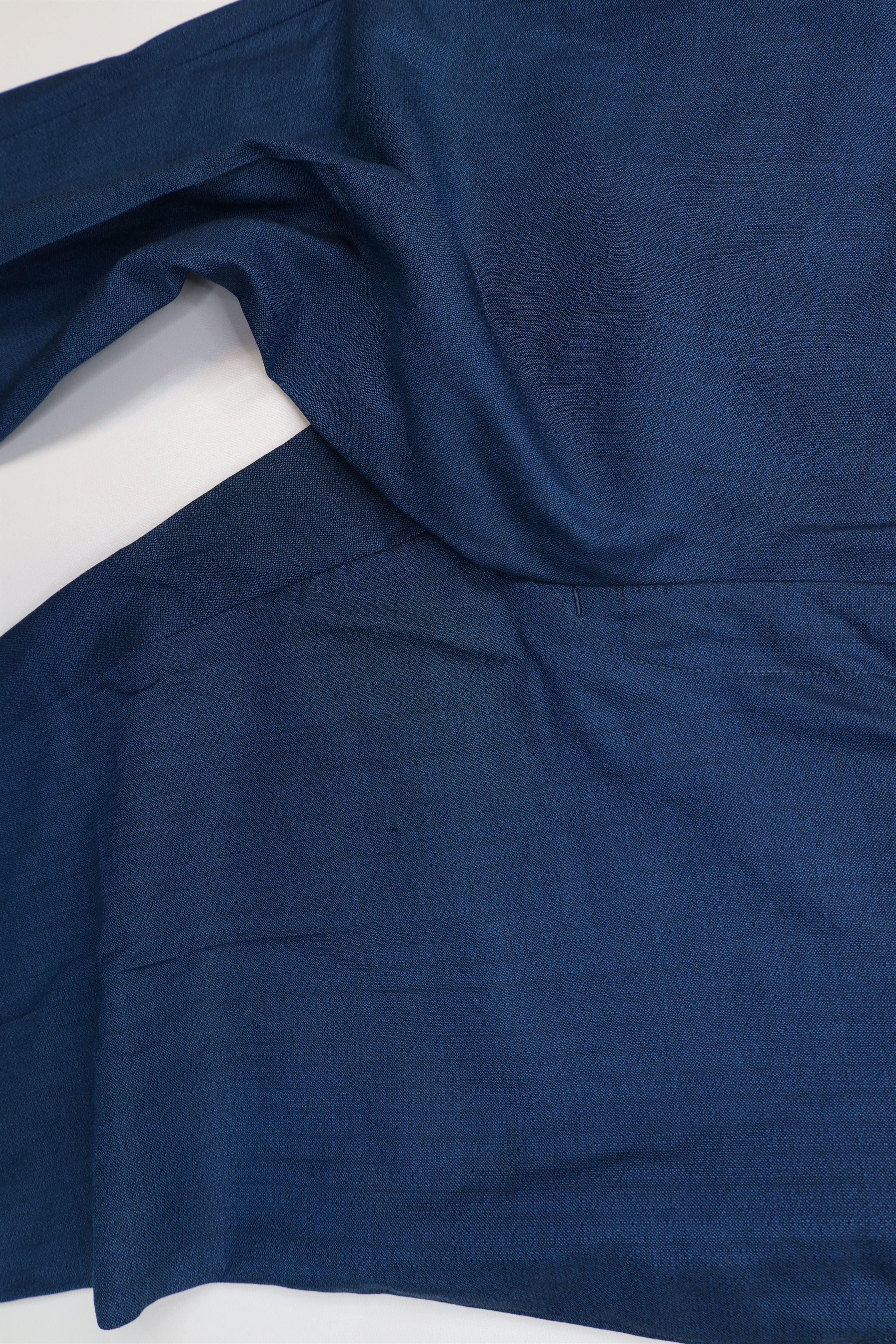 Vintage Vintage 50s Streetwear Gabardine Knit Chino Pants Blue USA Size US 34 / EU 50 - 6 Thumbnail