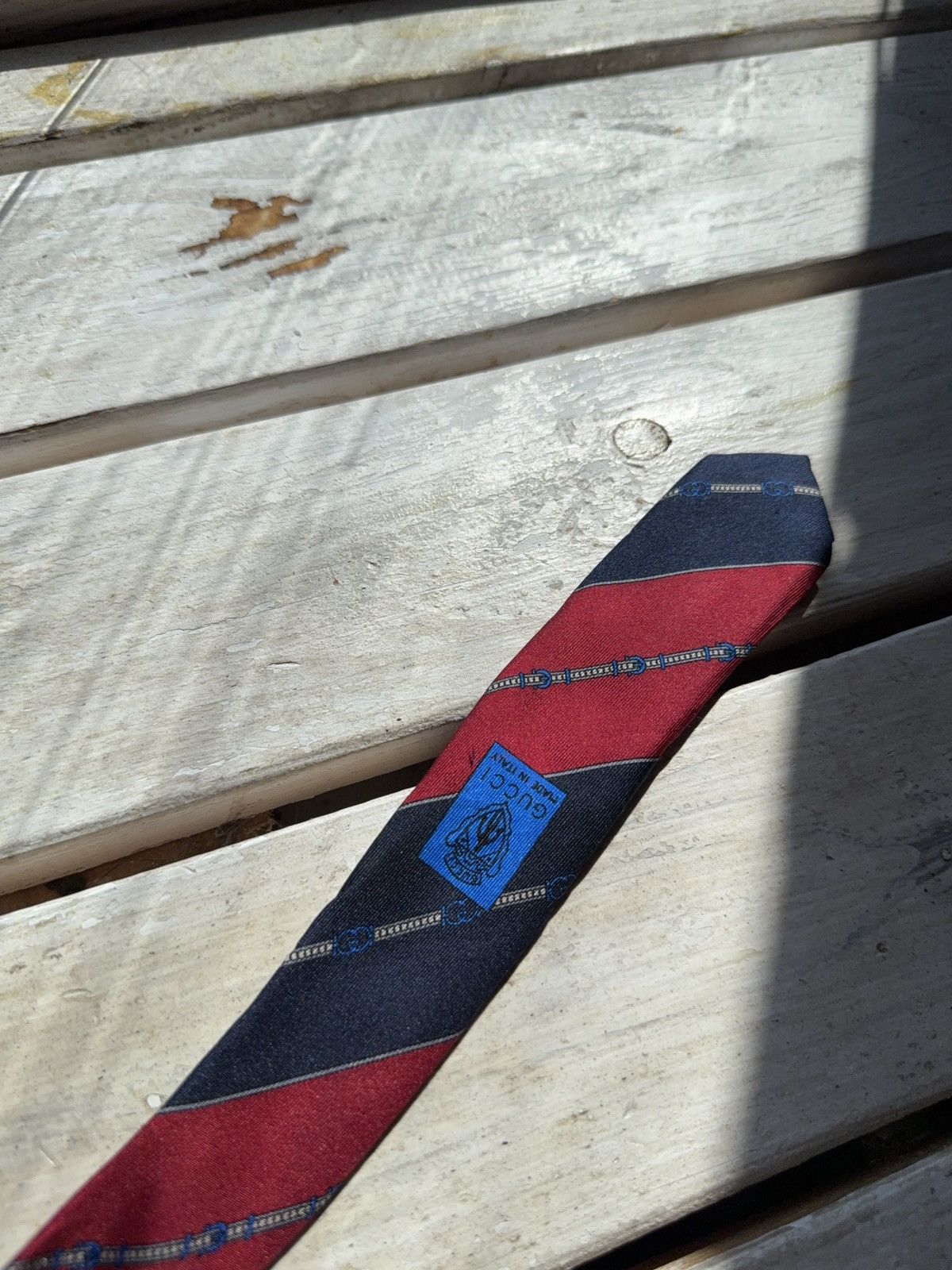 Gucci Rare Luxury Vintage Monogram 90s GUCCI Tie Size ONE SIZE - 5 Thumbnail