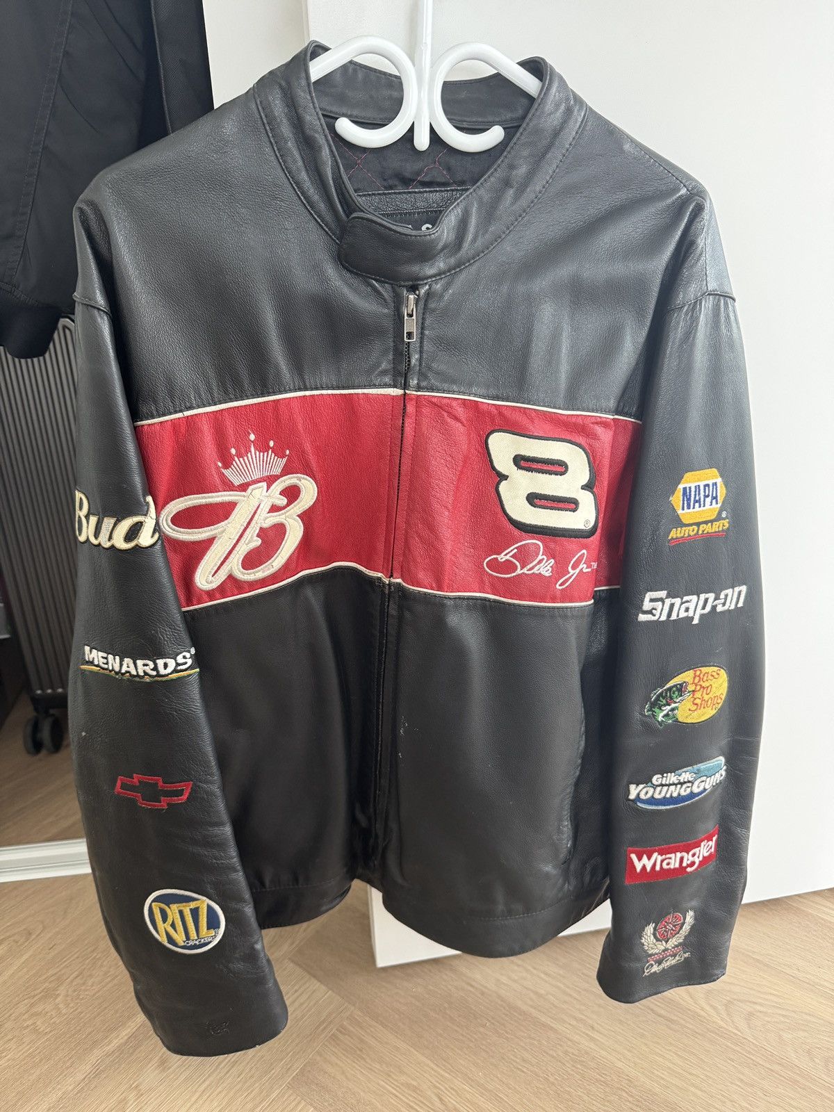 Vintage Vintage Leather Racing Jacket Size US L / EU 52-54 / 3 - 1 Thumbnail