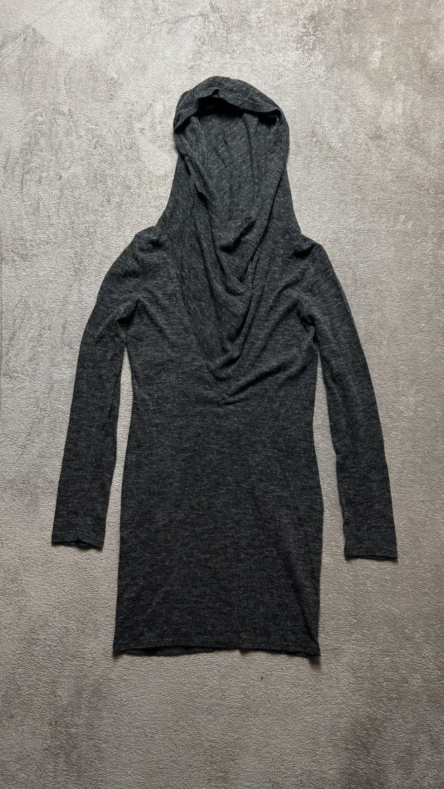 Japanese Brand Archive Rick Owens Yohji Yamamoto Style Y2K Mesh Hood Dress Size M / US 6-8 / IT 42-44 - 1 Thumbnail