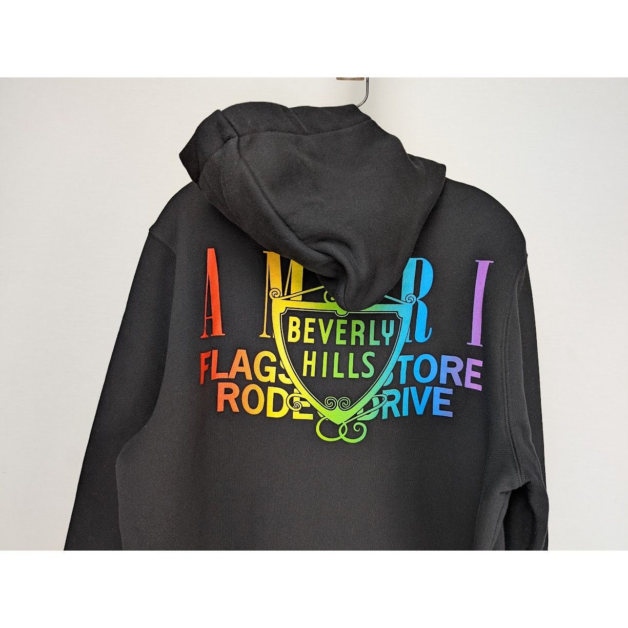 Amiri o1rshd1 Q:2 / Amiri XO Beverly Hills Hoodie in Black/Rainbow Size US S / EU 44-46 / 1 - 10 Thumbnail