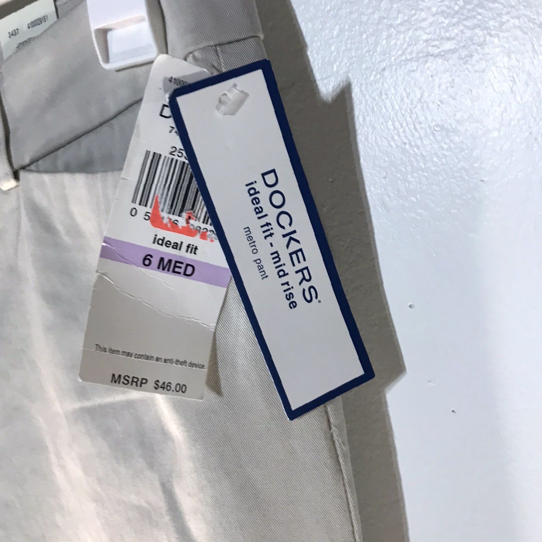 Dockers VINTAGE Dockers Women's Chino Pants Size 6 Medium Beige Stretch Casual Office Bootcut Size 28" / US 6 / IT 42 - 3 Thumbnail