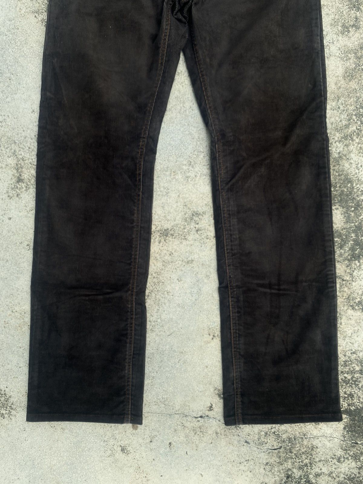 Burberry × Designer × Japanese Brand Burberry Loose Corduroy Pants Size US 32 / EU 48 - 9 Thumbnail