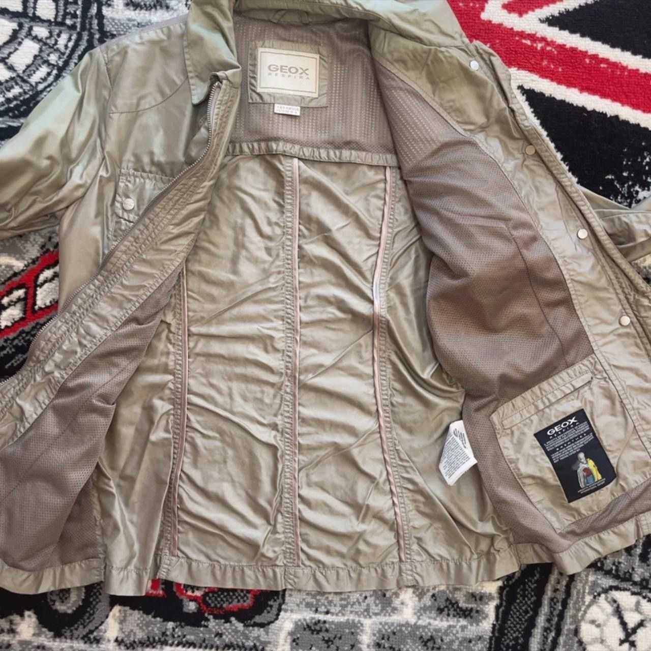 Geox Geox Respira Khaki Light Full Zip Snap Button Jacket Womens Size M / US 6-8 / IT 42-44 - 6 Thumbnail