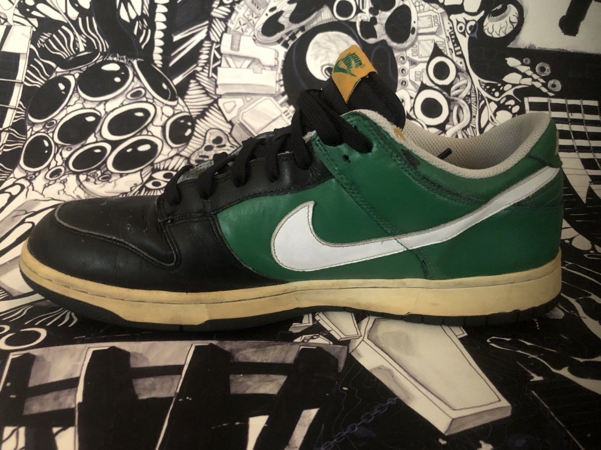 Nike 2008 Nike Dunk Low CL Pine Green / Black / White / Yellow Size US 13 / EU 46 - 6 Thumbnail