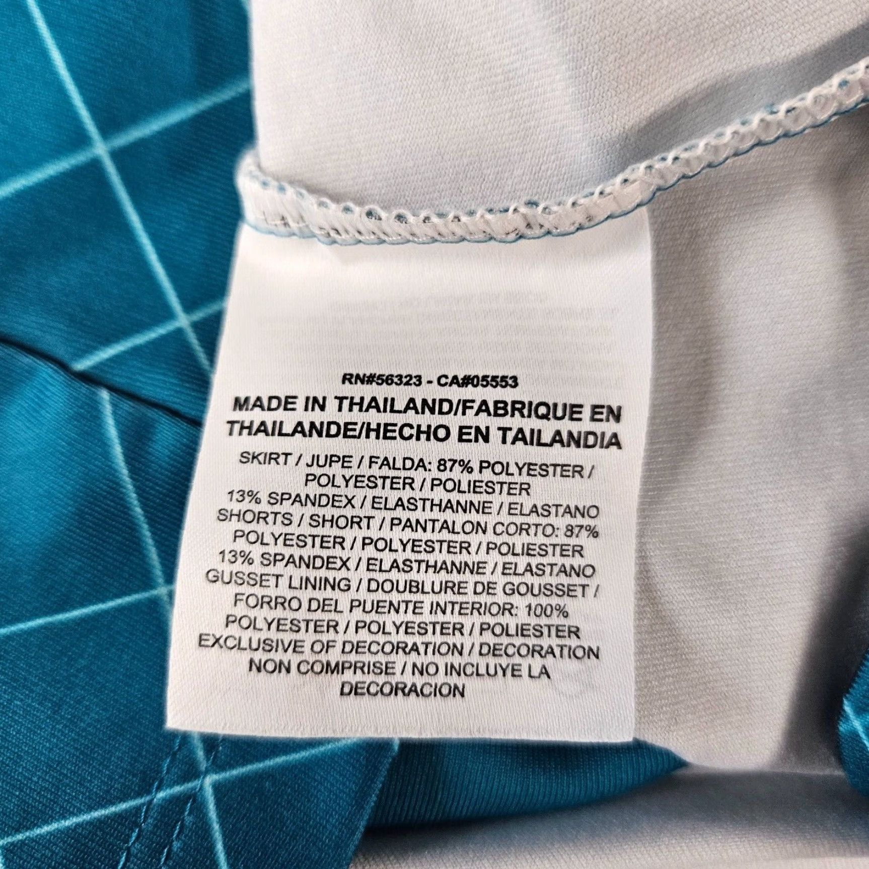 Nike VINTAGE Nike Golf Womens Skort Sz Large Blue Teal Pockets Pull On Size ONE SIZE - 4 Thumbnail
