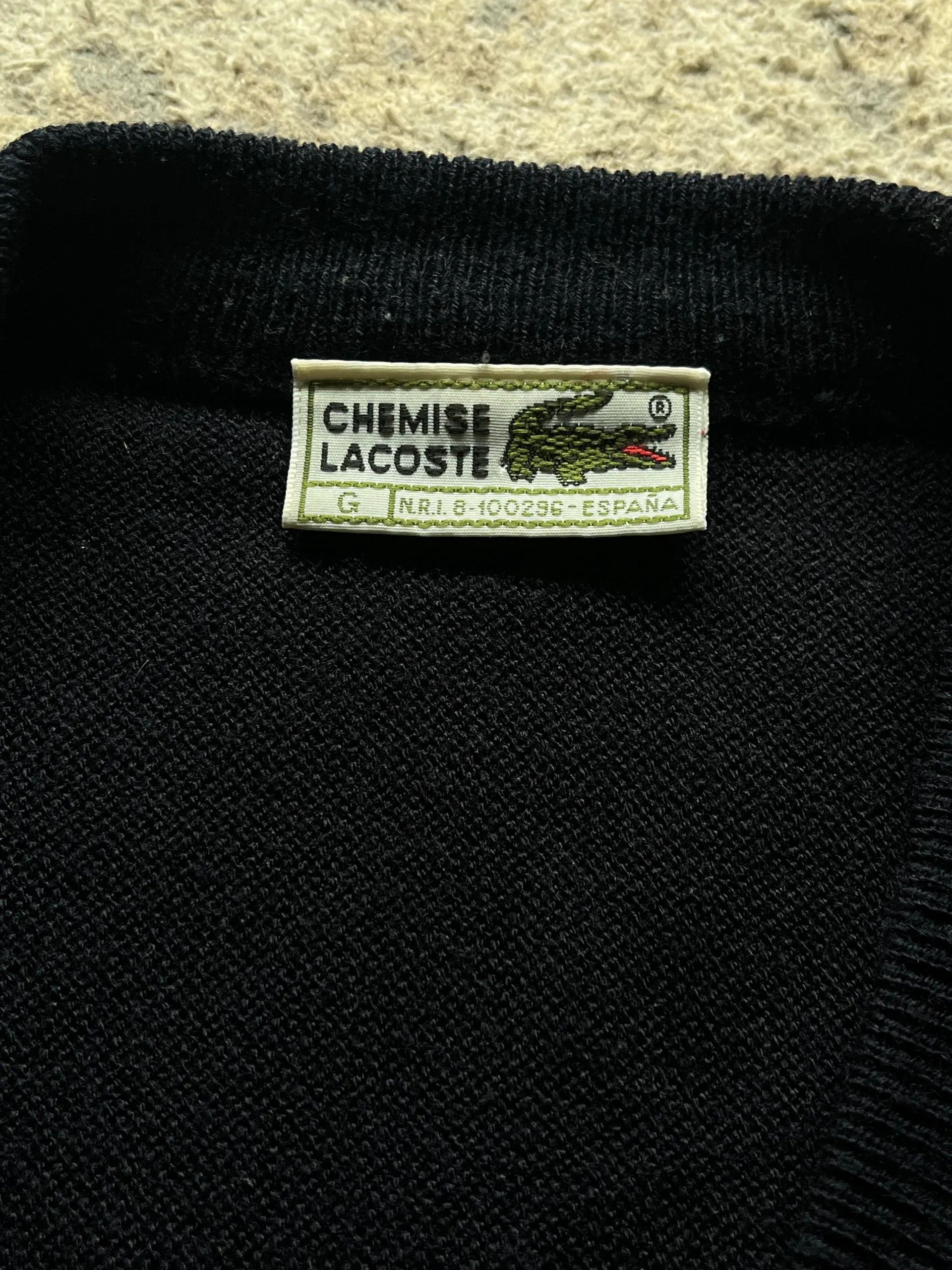 Polo Ralph Lauren Lacoste Chemise Sz G = L Made in Spain V Neck Size US L / EU 52-54 / 3 - 3 Thumbnail