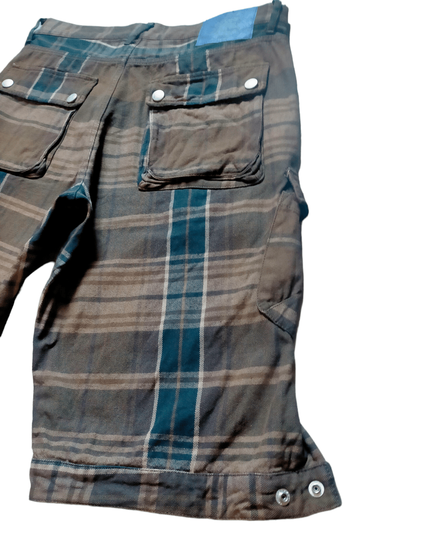 Japanese Brand PPFM Cargo Plaid Short Pants Size US 32 / EU 48 - 9 Thumbnail