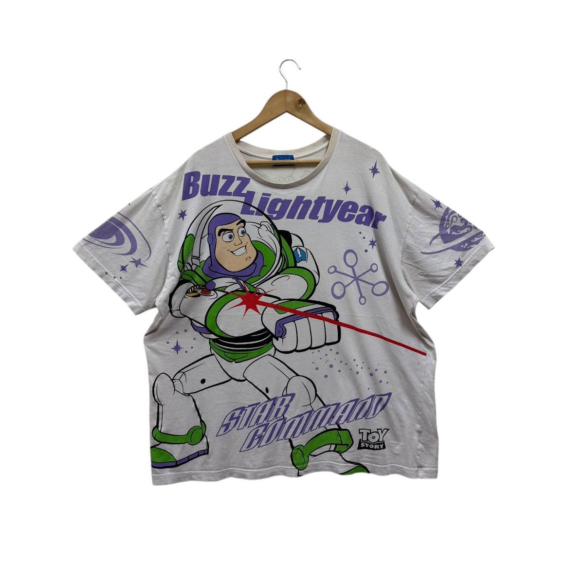 Disney Vintage Buzz Lightyear Toy Story By Disney Tshirt Size US XXL / EU 58 / 5 - 1 Thumbnail