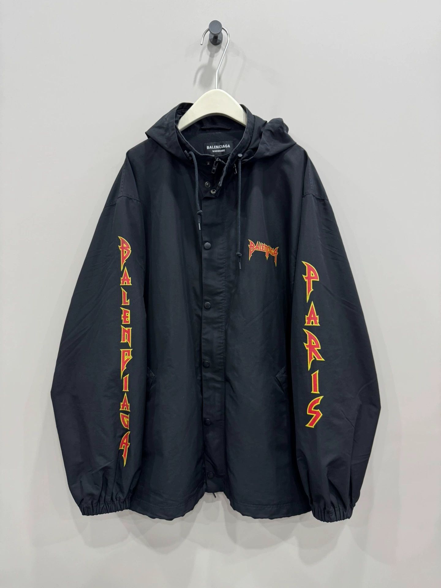 Balenciaga Balenciaga Lightning Logo Hooded Jacket - dmc Size US M / EU 48-50 / 2 - 1 Thumbnail