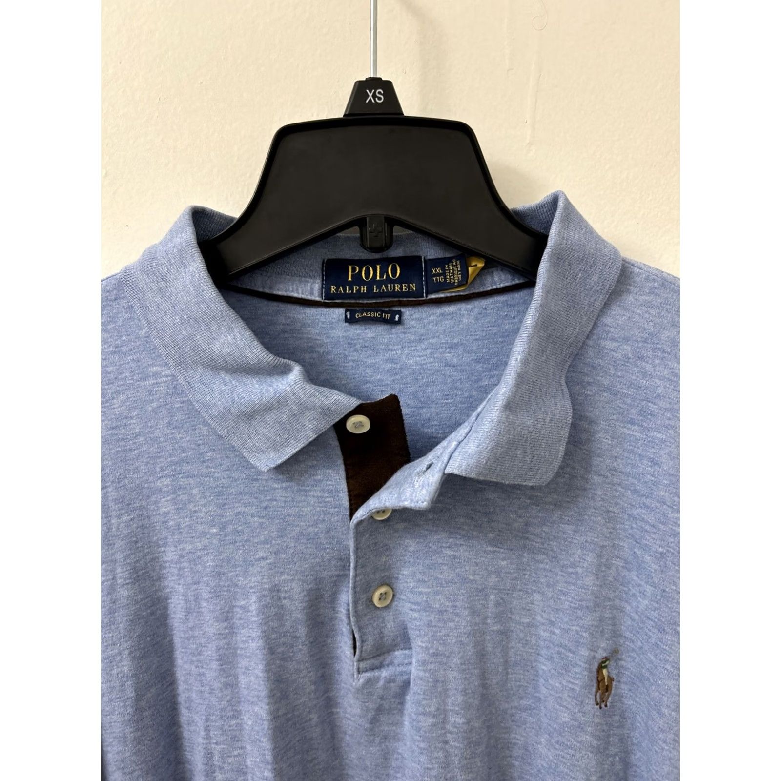 Polo Ralph Lauren Polo Ralph Lauren Shirt Mens 2XL Blue Classic Fit Rugby Long Sleeve Size US XXL / EU 58 / 5 - 6 Thumbnail