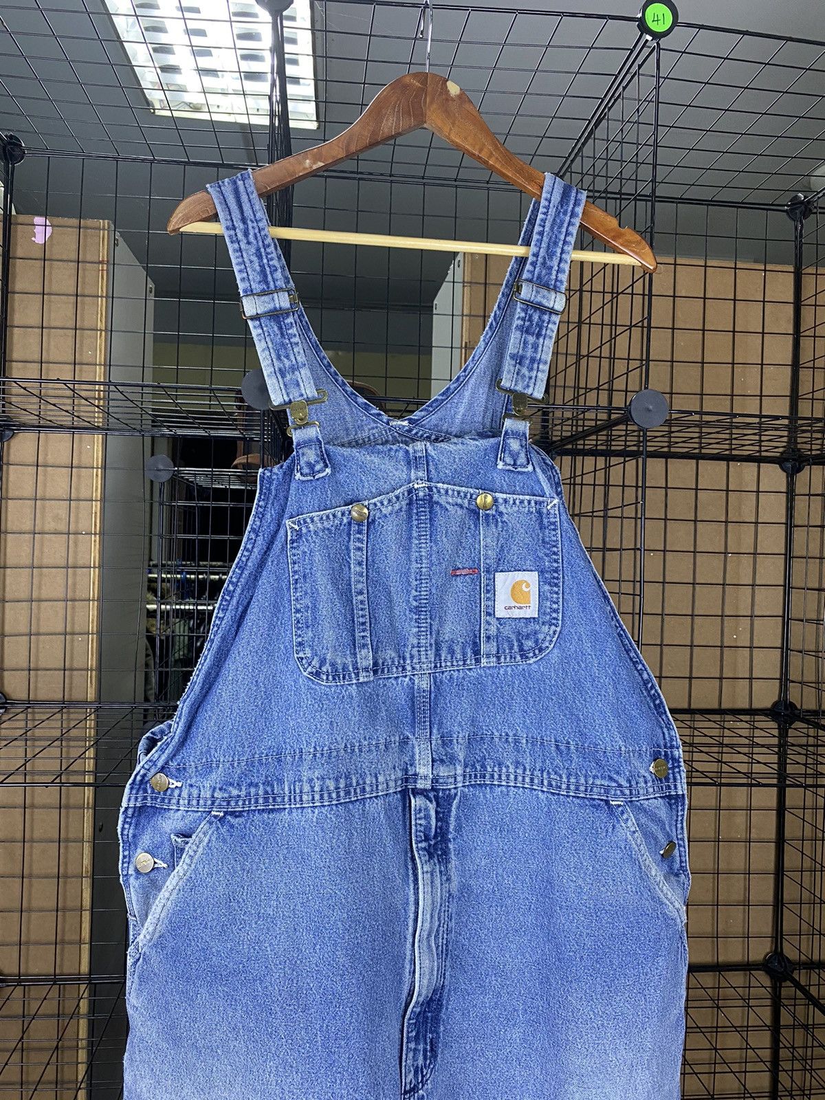 Carhartt × Carhartt Wip × Vintage Vintage Carhartt Distress Jumpsuit Size US 42 / EU 58 - 4 Thumbnail