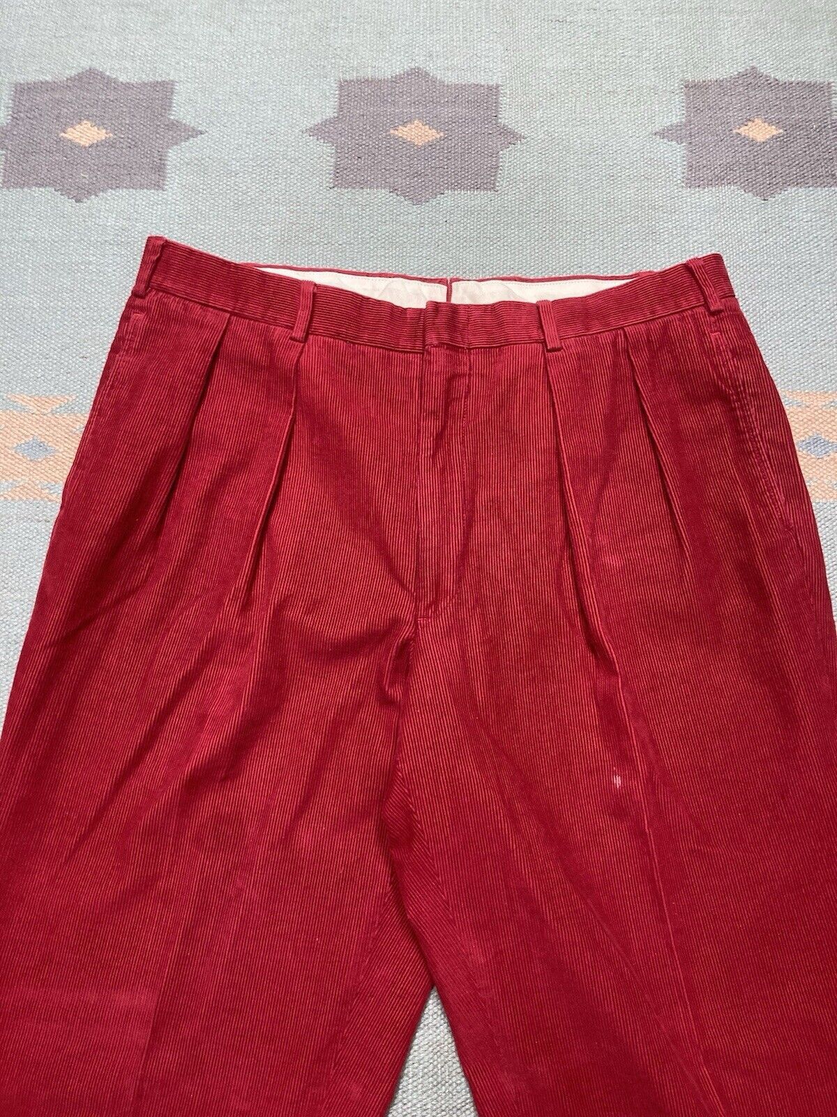 Ben Silver × Vintage Ben silver Charleston corduroy pants pleated cuff golf 36x31 Size US 36 / EU 52 - 3 Thumbnail