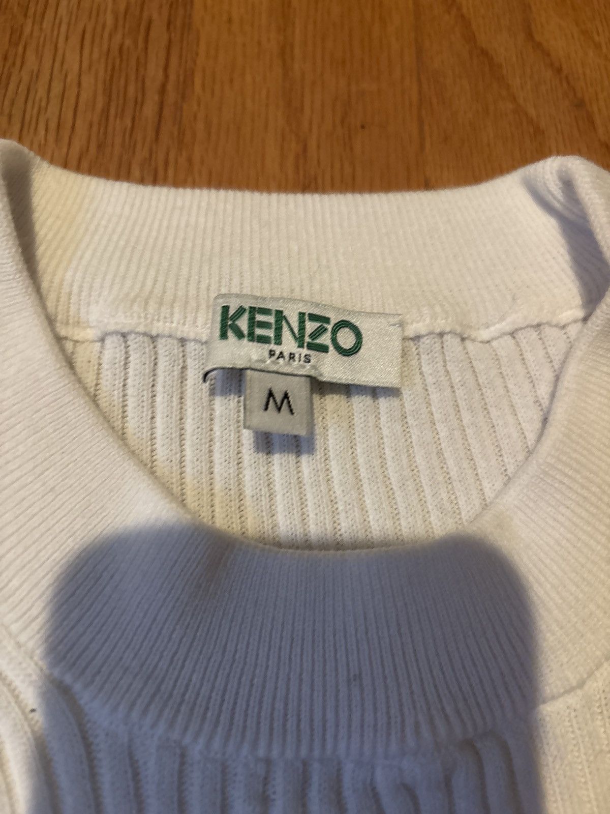 Kenzo Kenzo 2018 ribbed white sweater medium Size US M / EU 48-50 / 2 - 3 Thumbnail