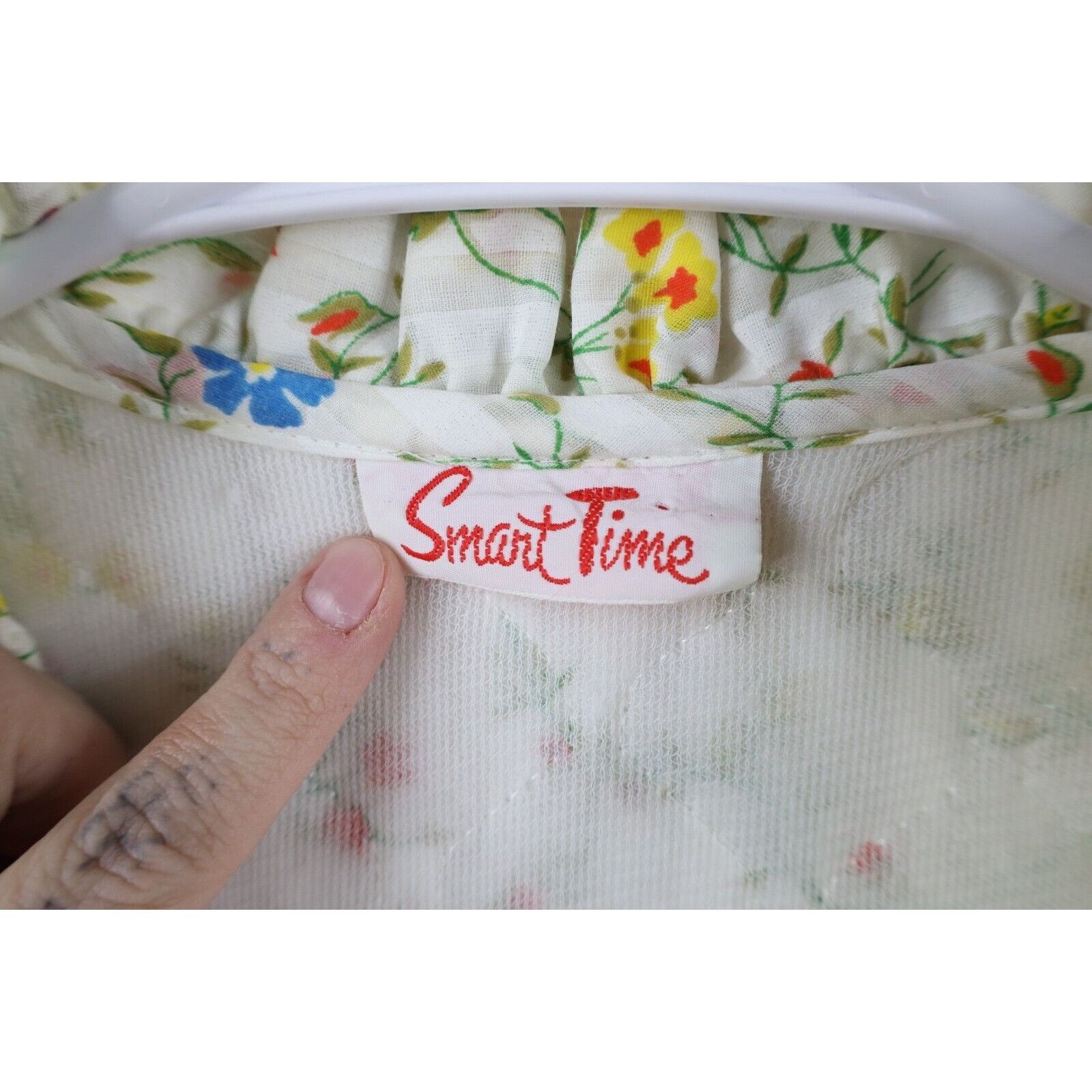 Vintage Vintage 90s Country Primitive Prairie Quilted Flower Robe Size ONE SIZE - 9 Thumbnail