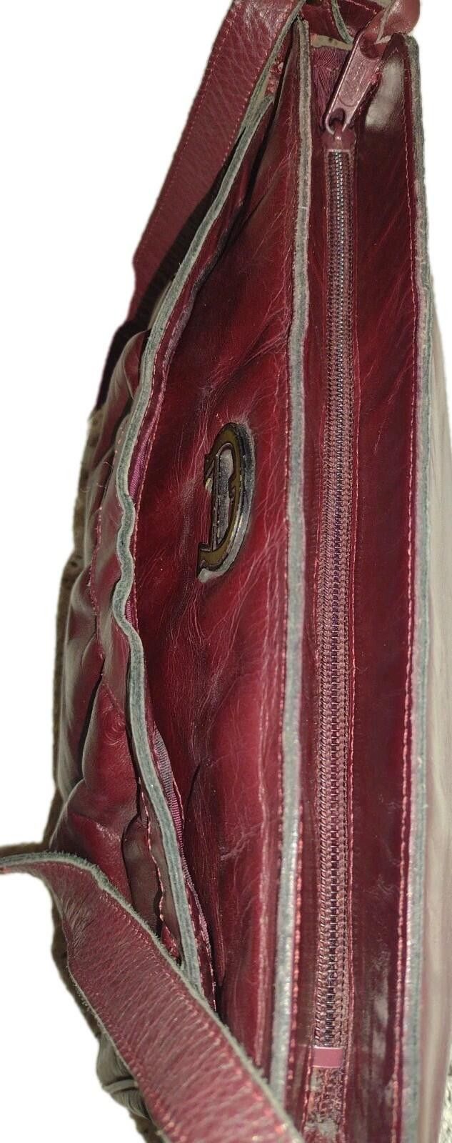 Etienne Aigner VTG 70s Aigner Burgundy Leather Shoulder Bag Chunky A Size ONE SIZE - 6 Thumbnail