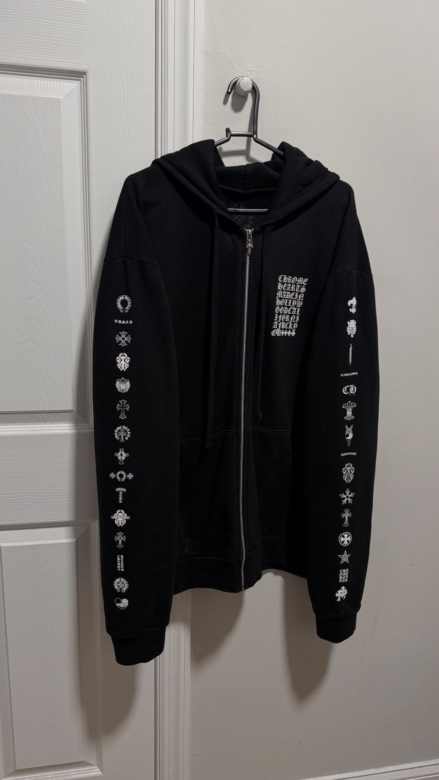Chrome Hearts Chrome Hearts Multi Logo Zipup Hoodie Size US XL / EU 56 / 4 - 1 Thumbnail