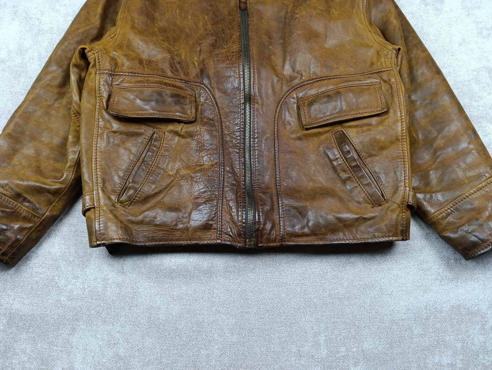Vera Pelle CONQUET VERA PELLE VINTAGE LEATHER MENS FLYING JACKET Size US M / EU 48-50 / 2 - 4 Thumbnail