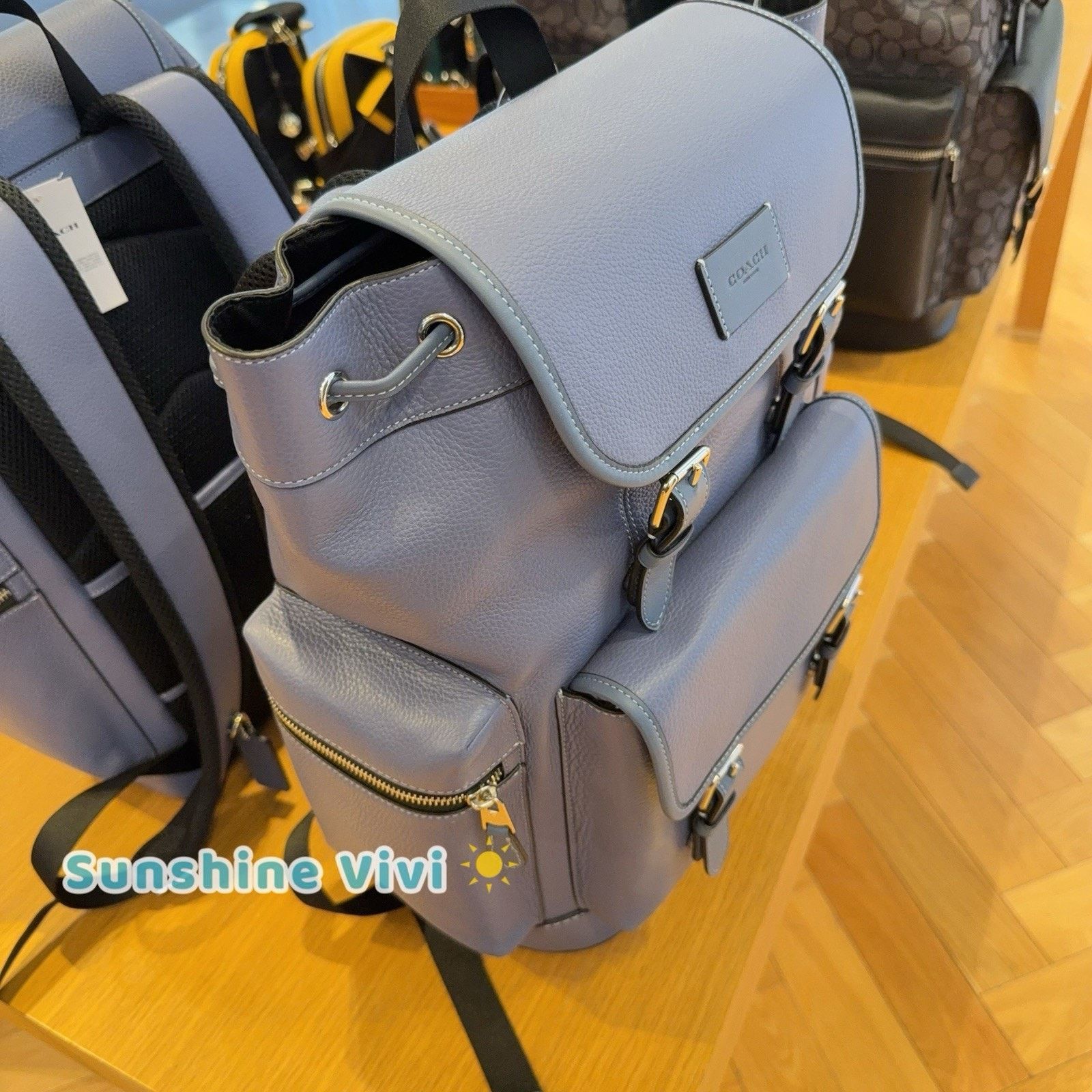 Coach NWT Coach MEN Sprint Backpack Colorblock CBI11 Light Denim Size ONE SIZE - 2 Thumbnail