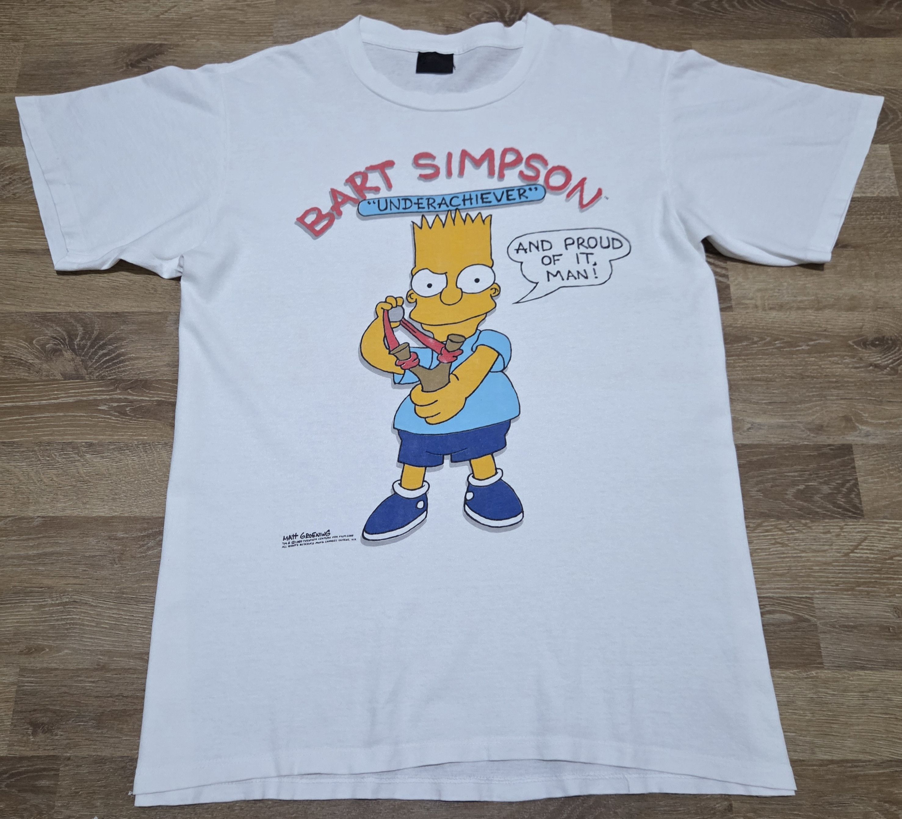 The Simpsons True Vintage 80s BART SIMPSONS Matt Groening Artwork T Shirt Size US L / EU 52-54 / 3 - 1 Thumbnail