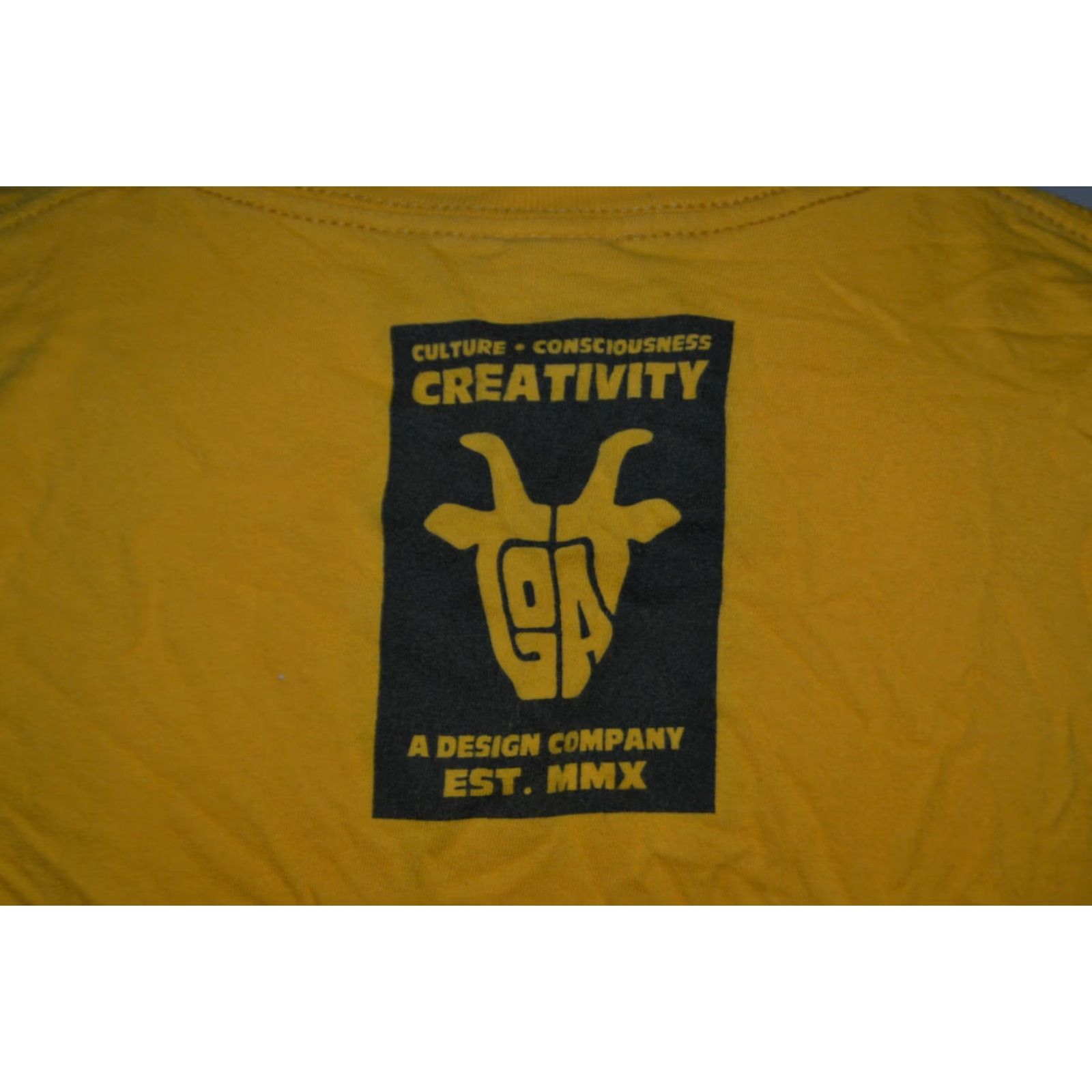 Vintage Goatwear Graphic Tee T Shirt Regular 100% Cotton Yellow Mens Large Short Sleeve Honest Thieves Size US M / EU 48-50 / 2 - 3 Thumbnail