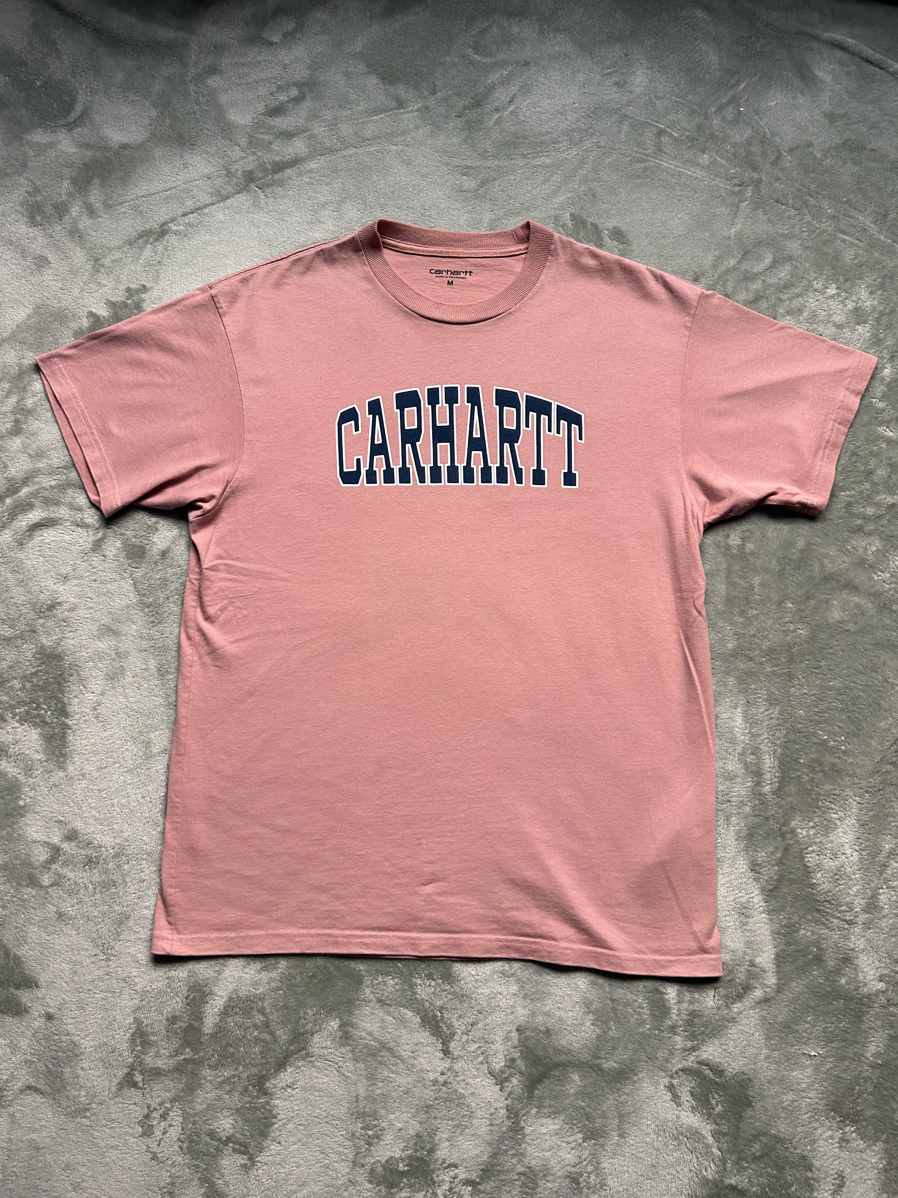Carhartt Wip Carhartt WIP S/S Logo T-Shirt Dusty Rose - Size Medium Size US M / EU 48-50 / 2 - 1 Thumbnail