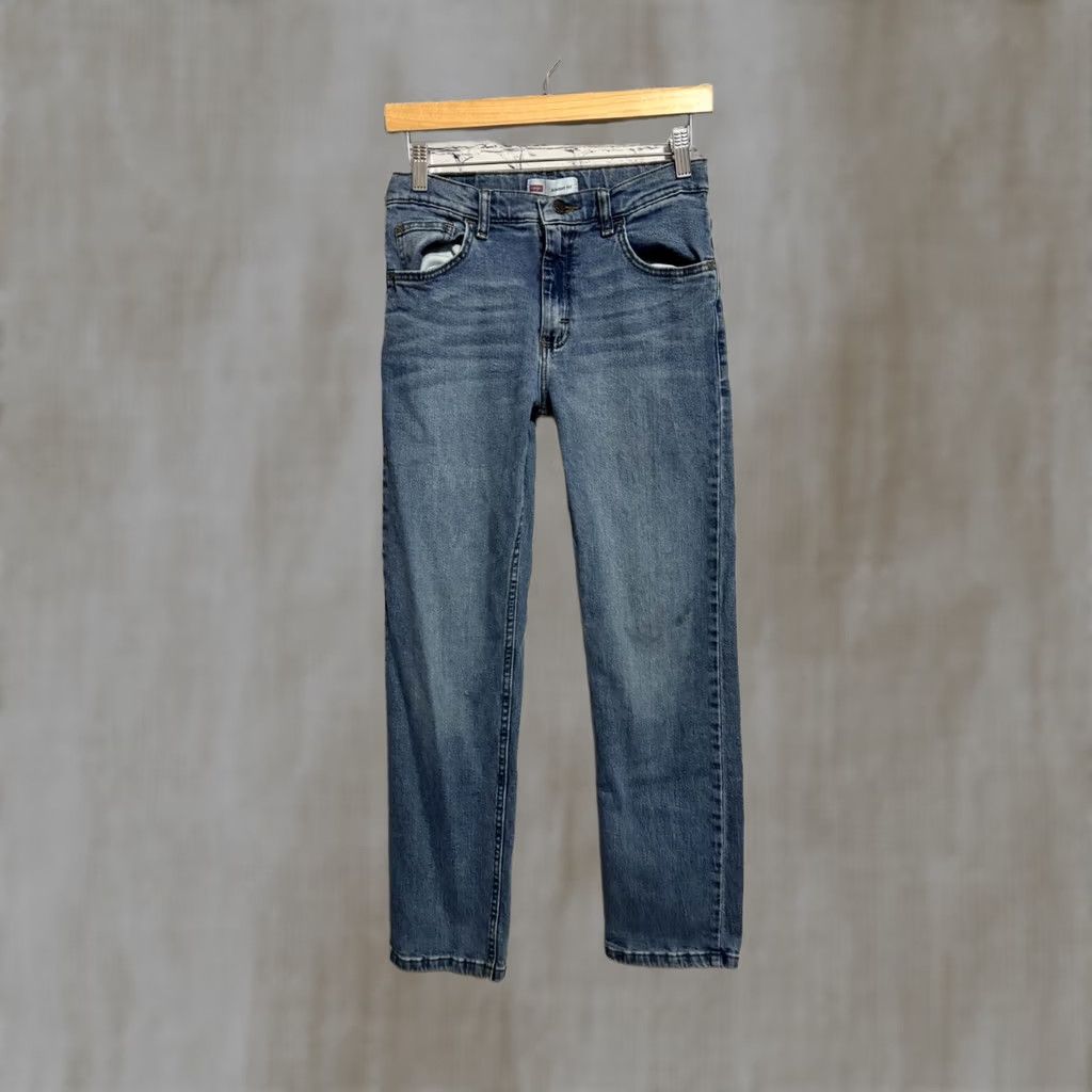 Wrangler Wrangler Jeans Straight Fit 27 28 Blue Women Regular Size 14 27in 28in Denim Cotton Button Size 27" / US 4 / IT 40 - 1 Thumbnail