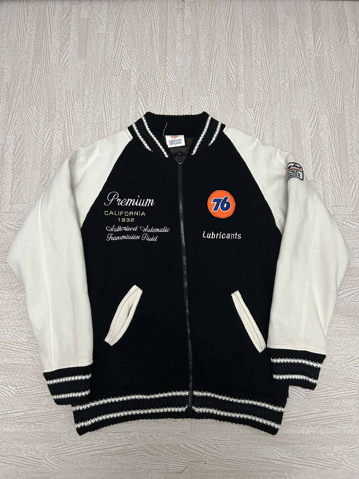 Vintage Varsity Jacket × Vintage Union 76 Lubricants Racing Size US S / EU 44-46 / 1 - 1 Thumbnail