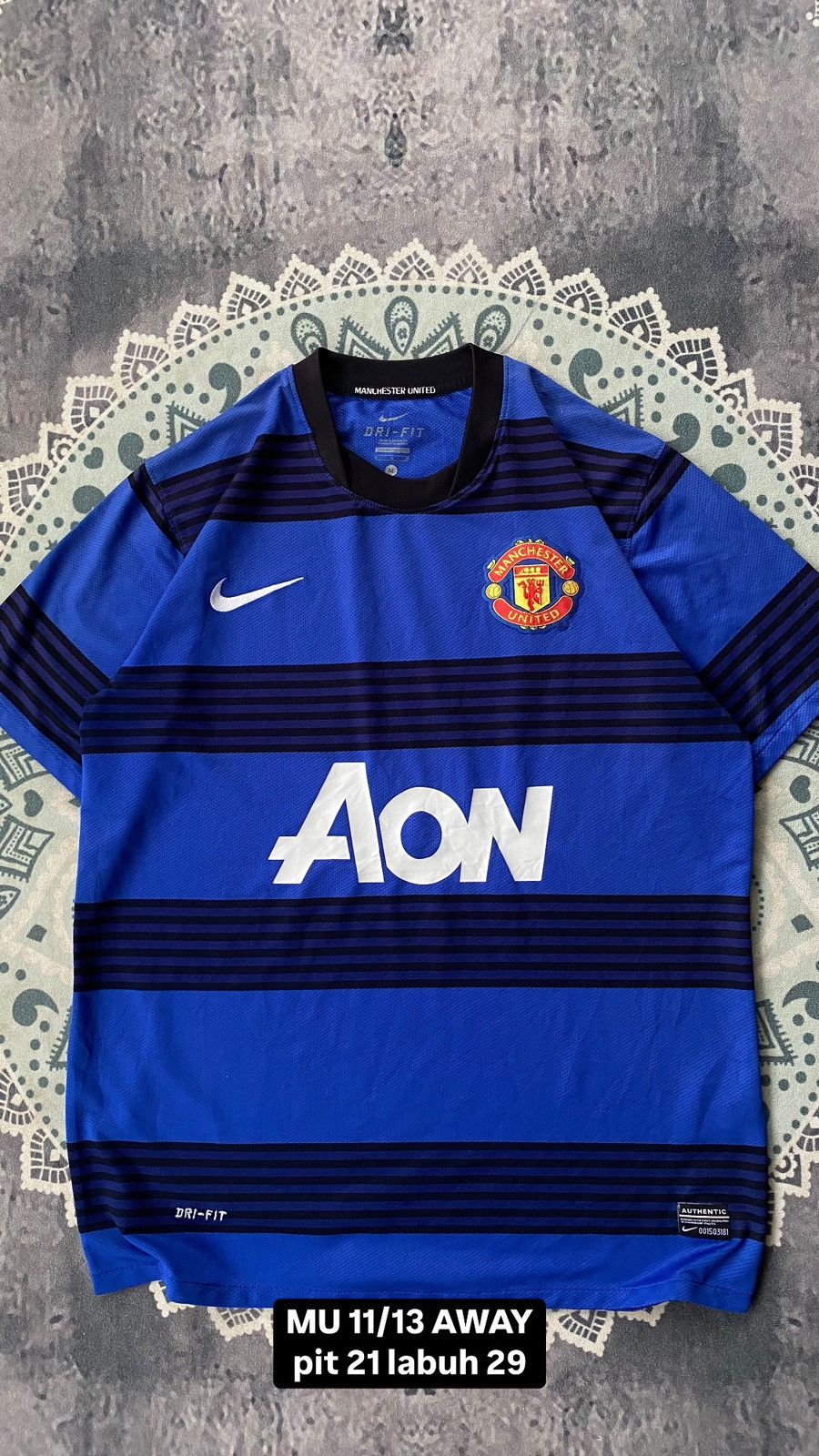 Nike Manchester United Away 11/13 Size US L / EU 52-54 / 3 - 3 Thumbnail