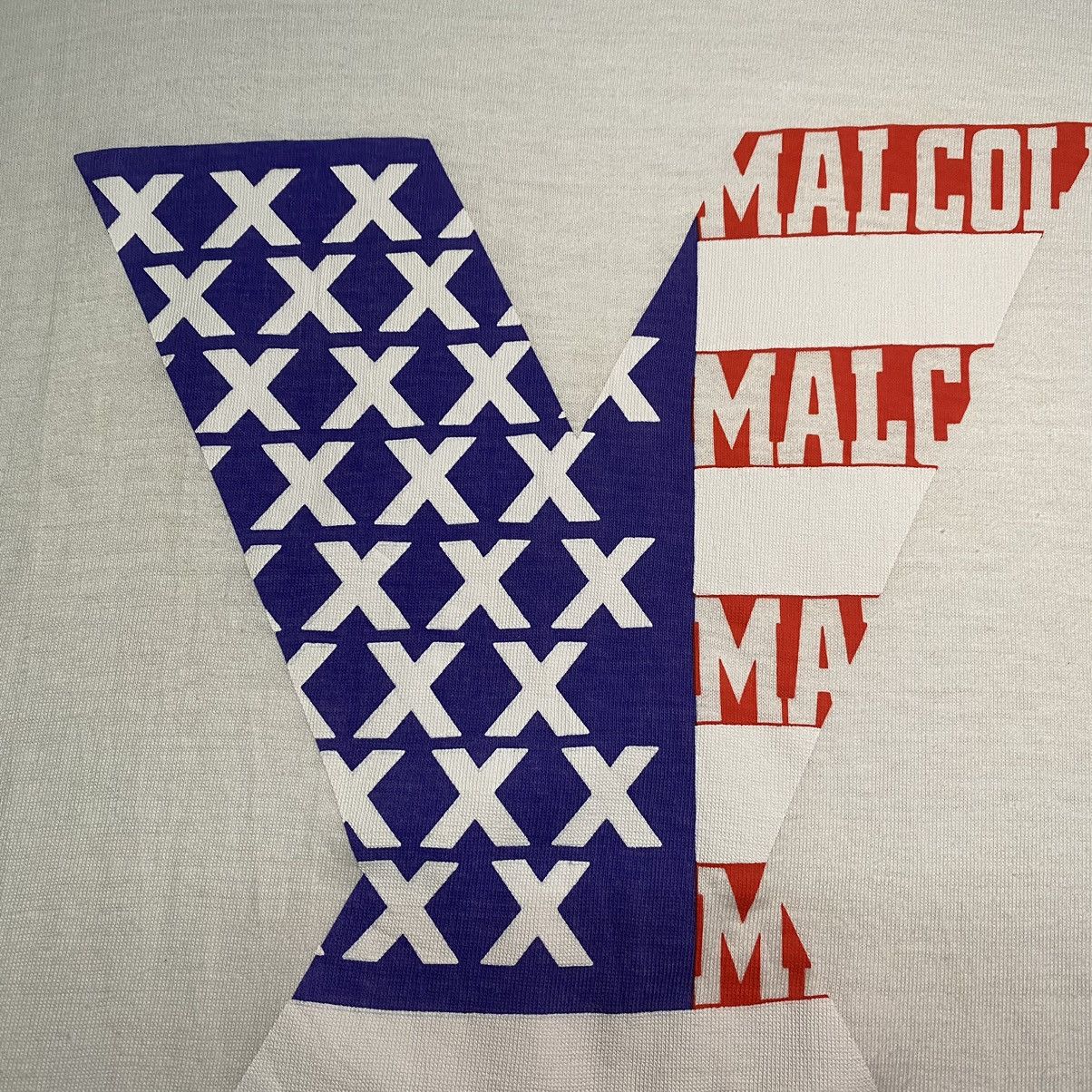 Vintage VINTAGE 90’s MALCOM X AMERICAN T SHIRT Size US XL / EU 56 / 4 - 6 Thumbnail