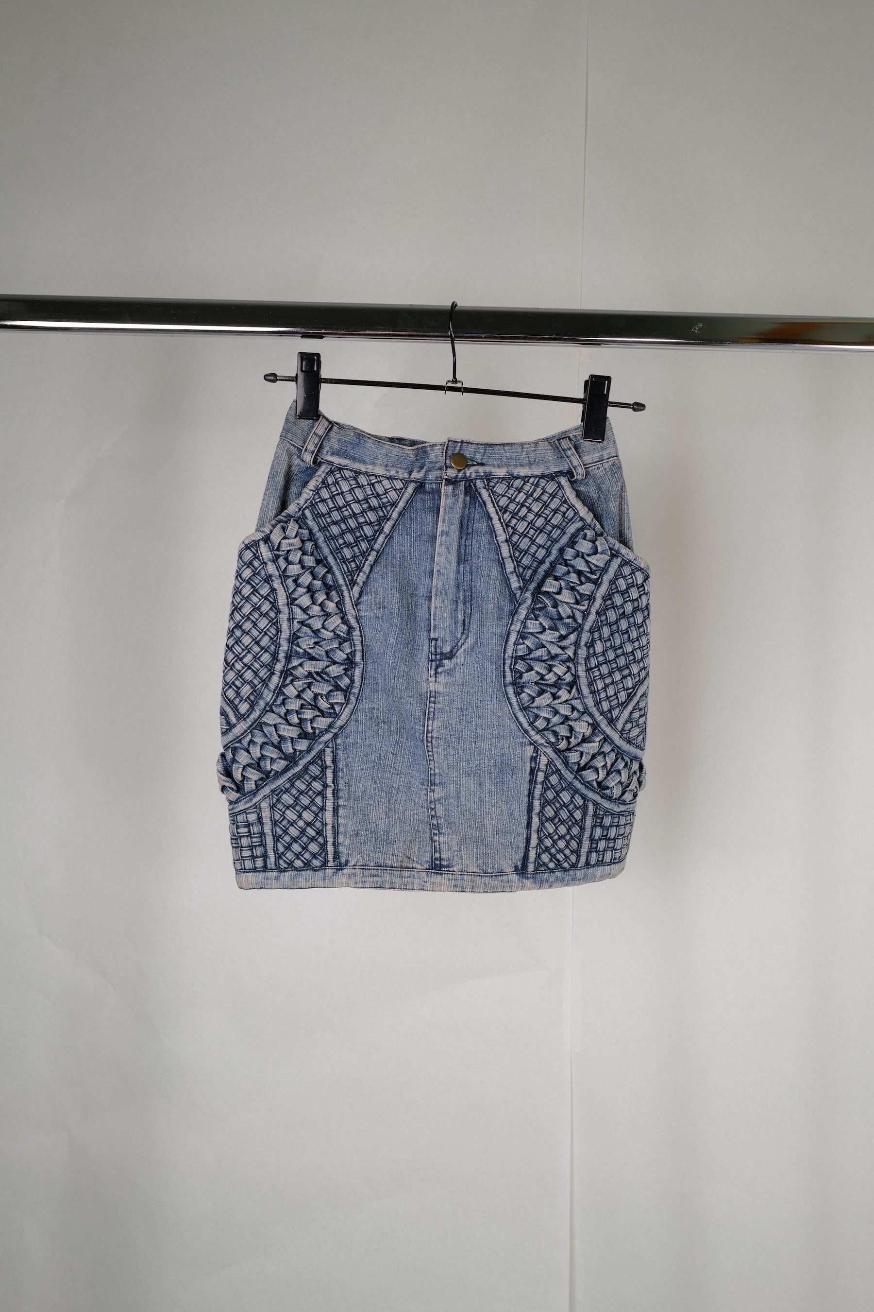 KTZ KTZ PLEATED DENIM SKIRT XS Size 27" / US 4 / IT 40 - 3 Thumbnail