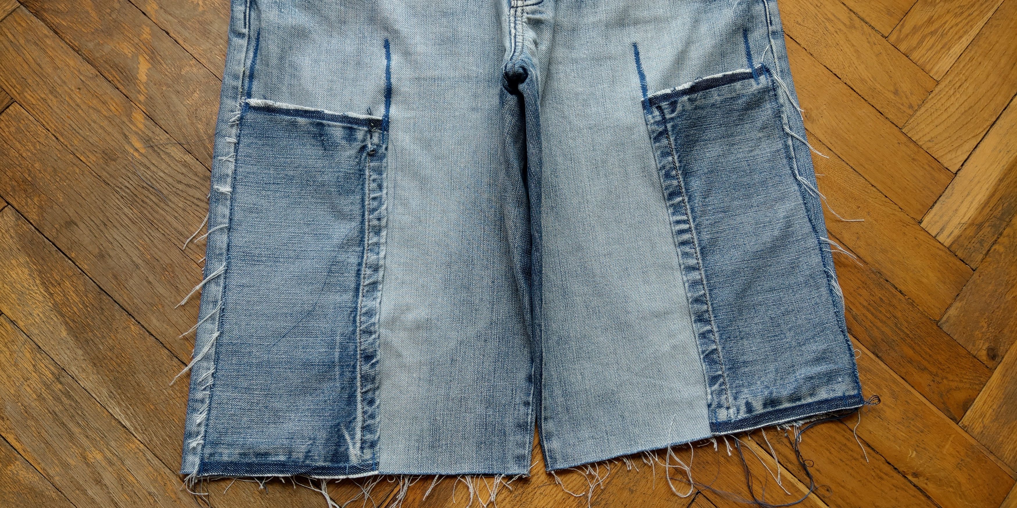 Japanese Brand × Vintage Custom Reworked Shorts Pants Reconstruct Loose Grunge Baggy Size US 33 - 16 Thumbnail