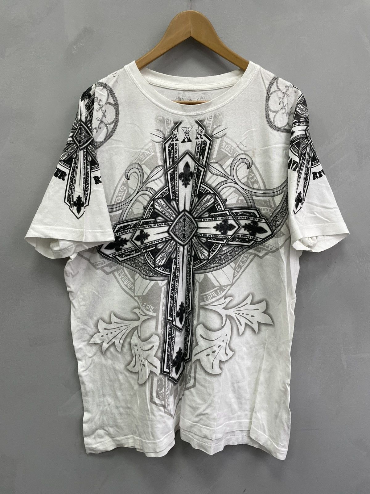 Affliction × Vintage Vintage Y2K Affliction Extreme Couture AOP T-Shirt - Large Size US XL / EU 56 / 4 - 1 Thumbnail