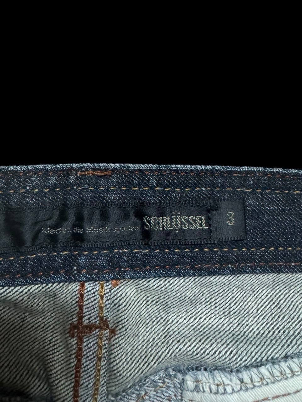 Vintage FLARE Vintage Schlussel Mudwash Distressed Bootcut Sick Jean Size US 31 - 10 Thumbnail