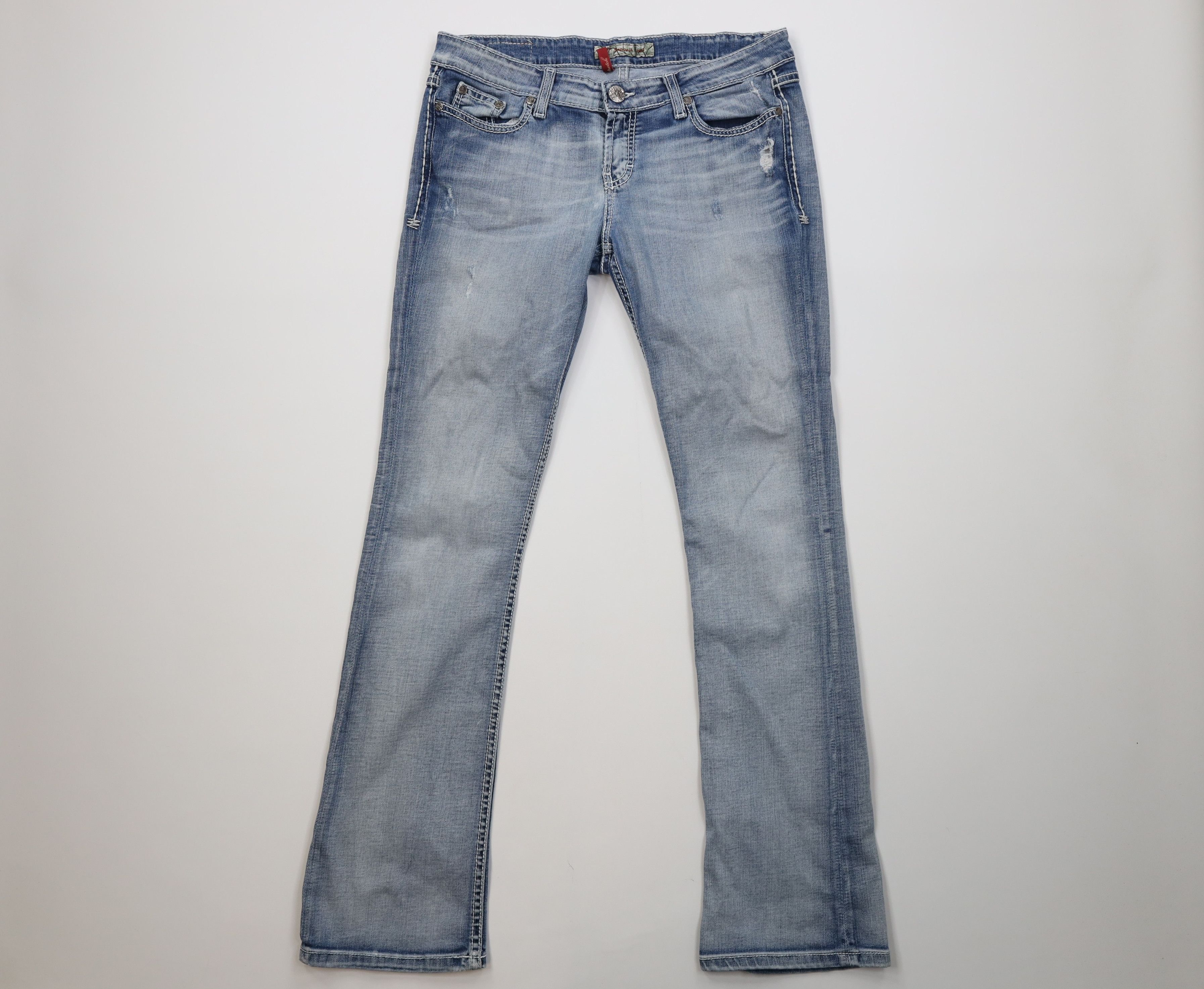Vintage Buckle BKE Stitch Stretch Sabrina Bootcut Flared Jeans Size 30" / US 8 / IT 44 - 1 Thumbnail