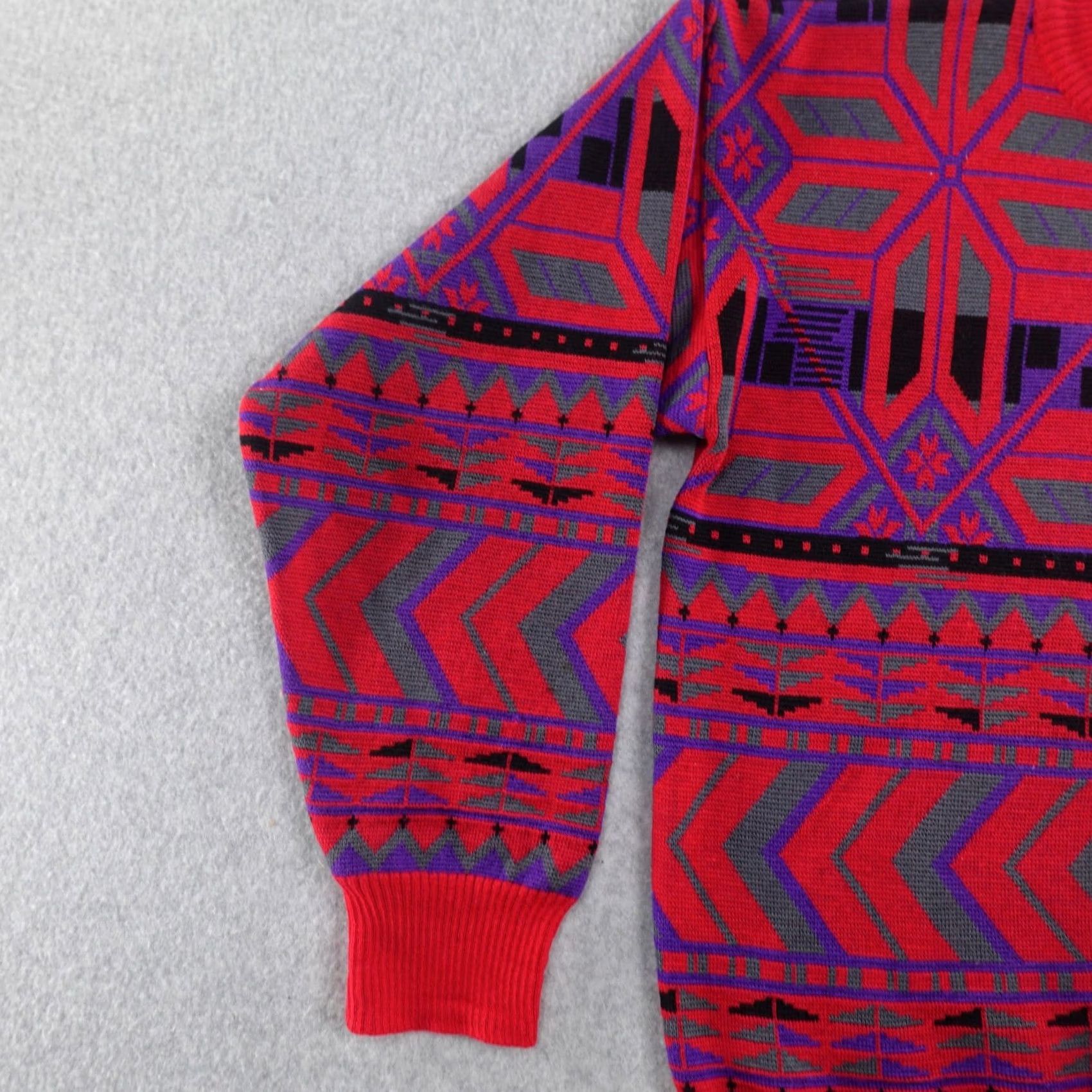 Vintage VINTAGE EIR Sports Sweater Unisex Medium Red Wool Knit Crew Neck Pullover Men Size M Size US M / EU 48-50 / 2 - 5 Thumbnail