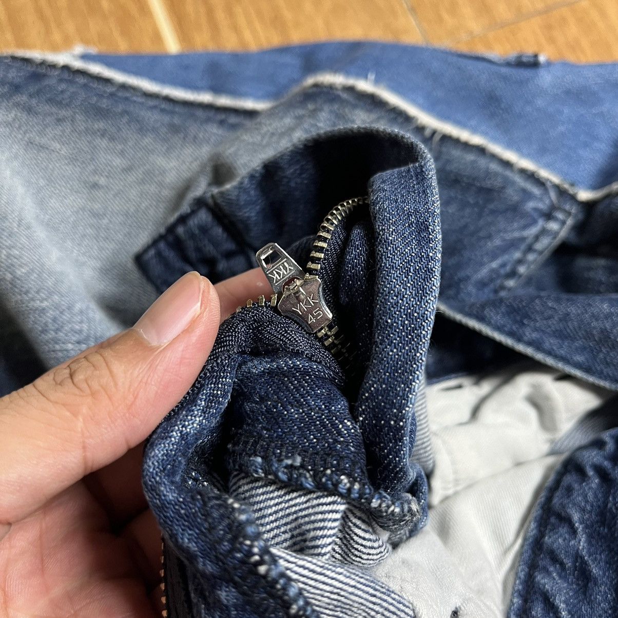 Y's Y's by Yohji Yamamoto Drop Crotch Denim Jeans Size US 29 - 10 Thumbnail