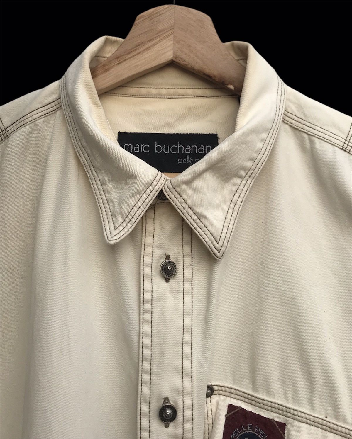 Marc Buchanan × Pelle Pelle × Vintage Vintage Pelle Pelle Sport USA by Marc Buchanan Thick Shirt Size US L / EU 52-54 / 3 - 6 Thumbnail
