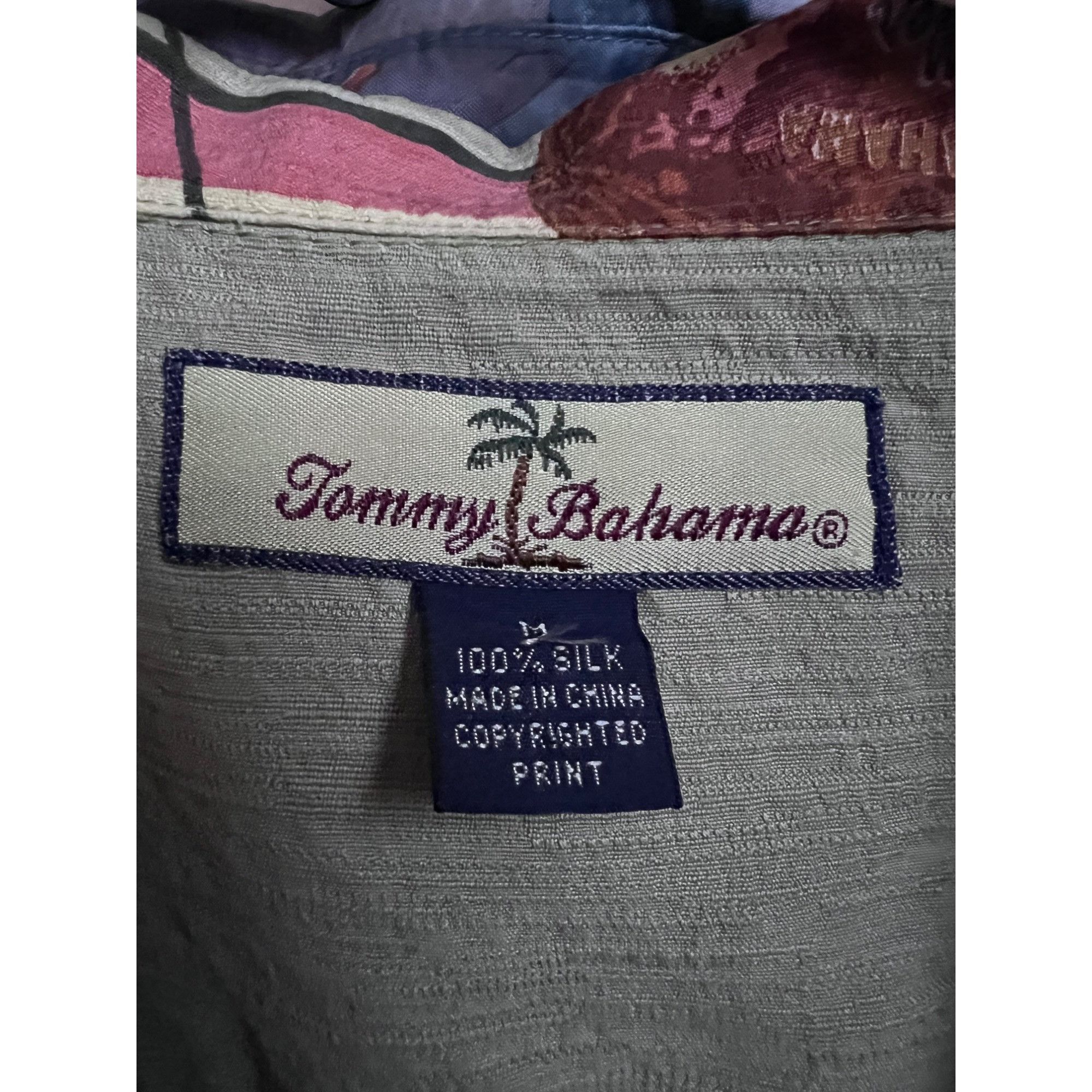 Tommy Bahama Tommy Bahama Retro Kitsche Silk Button Up Vintage Bowling Sh Size US M / EU 48-50 / 2 - 10 Thumbnail